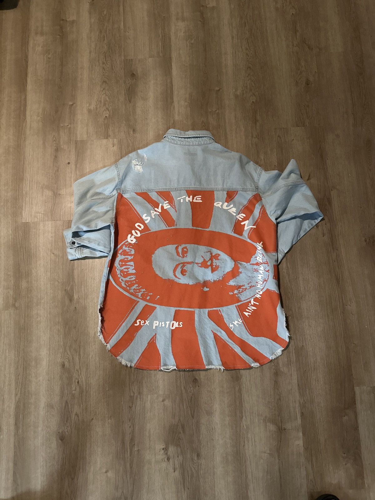 Vintage SEX PISTOLS DENIM SHIRT Size US M / EU 48-50 / 2 - 3 Thumbnail