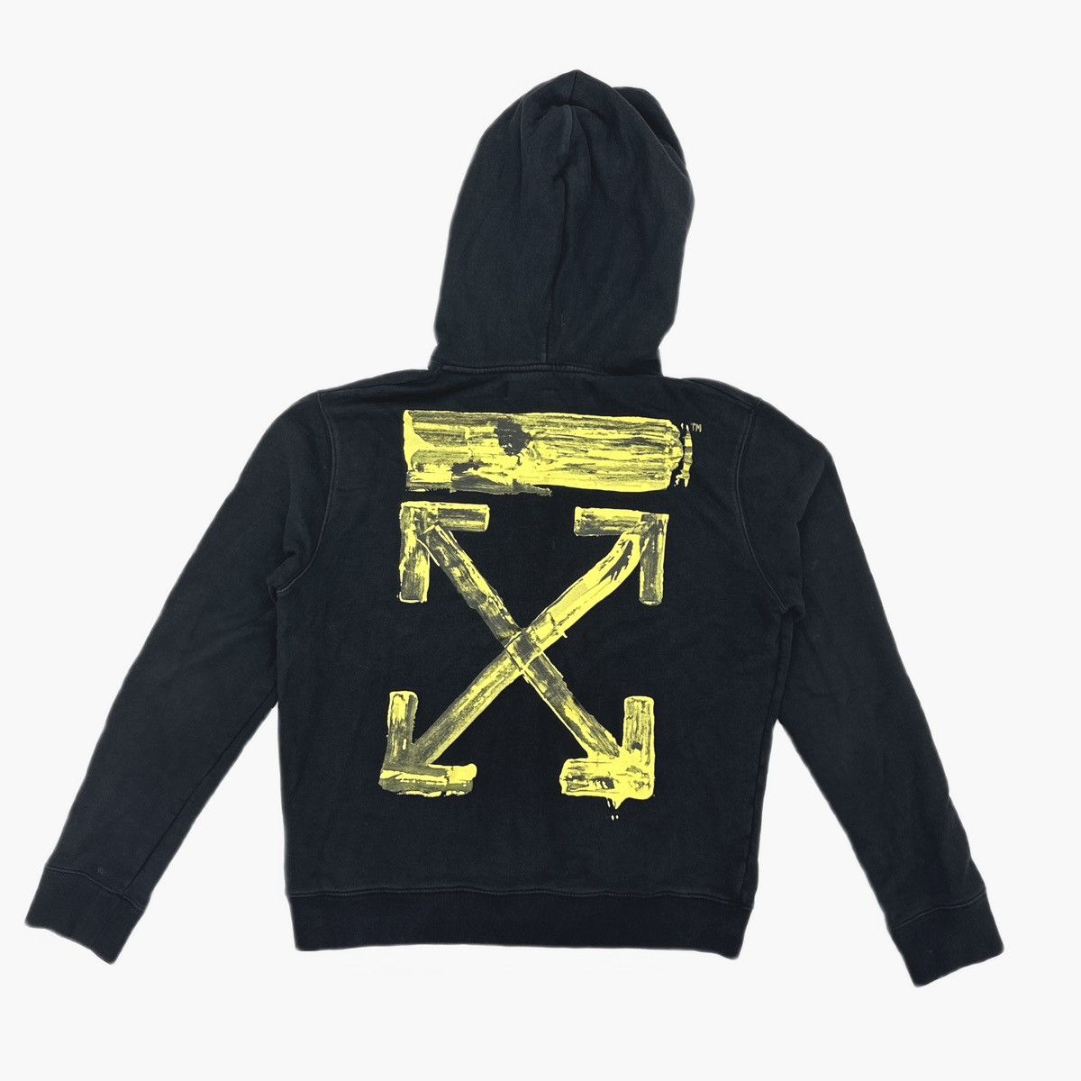 Off-White OFF-White c/o Virgil Abloh "Painted" Black Hoodie Size US XL / EU 56 / 4 - 1 Thumbnail