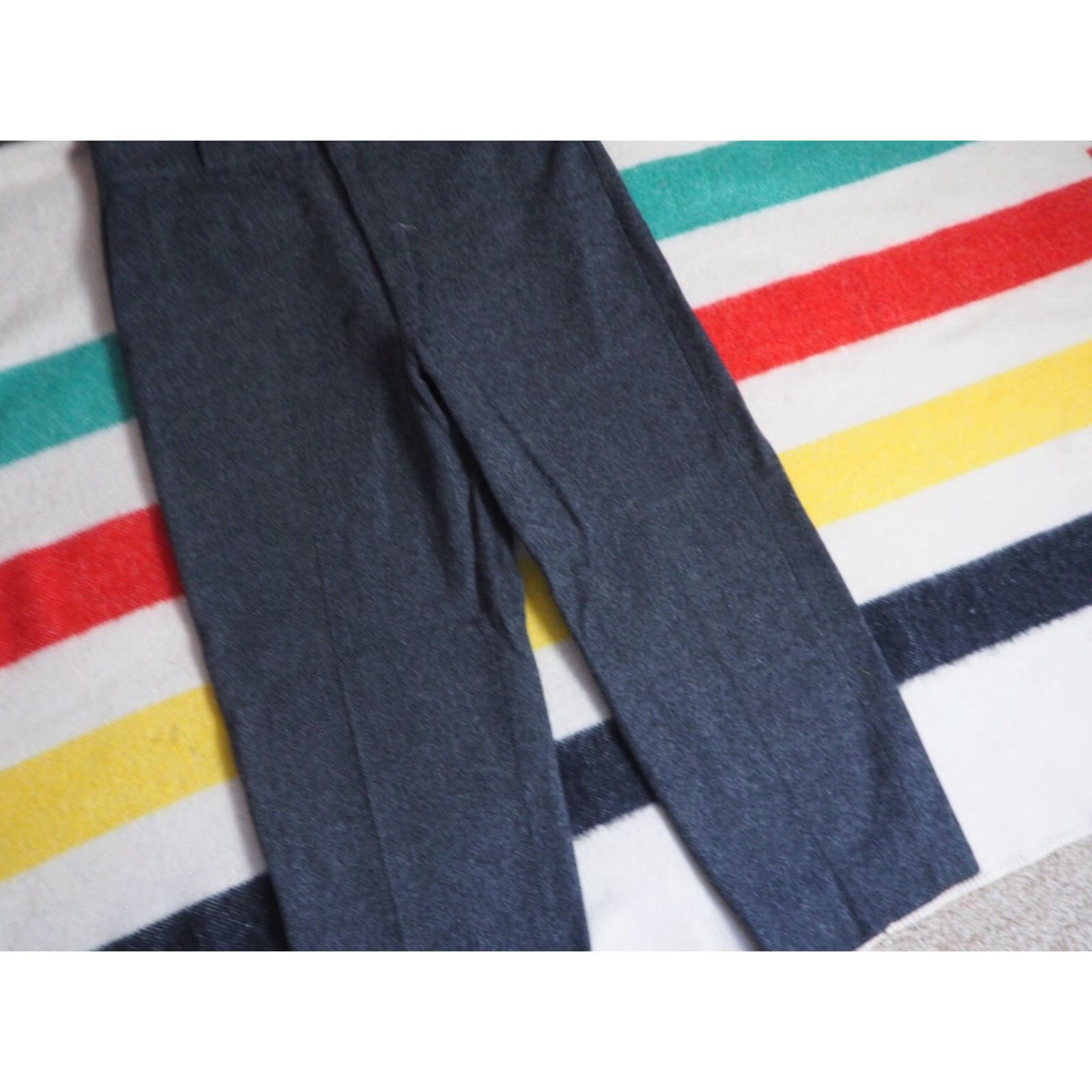Vintage VINTAGE Woolrich Field Pants Mens 36x29 Wool Gray 60s 70s Outdoor Military/Landgirl Flat Front Straight Leg USA Size US 36 / EU 52 - 7 Thumbnail