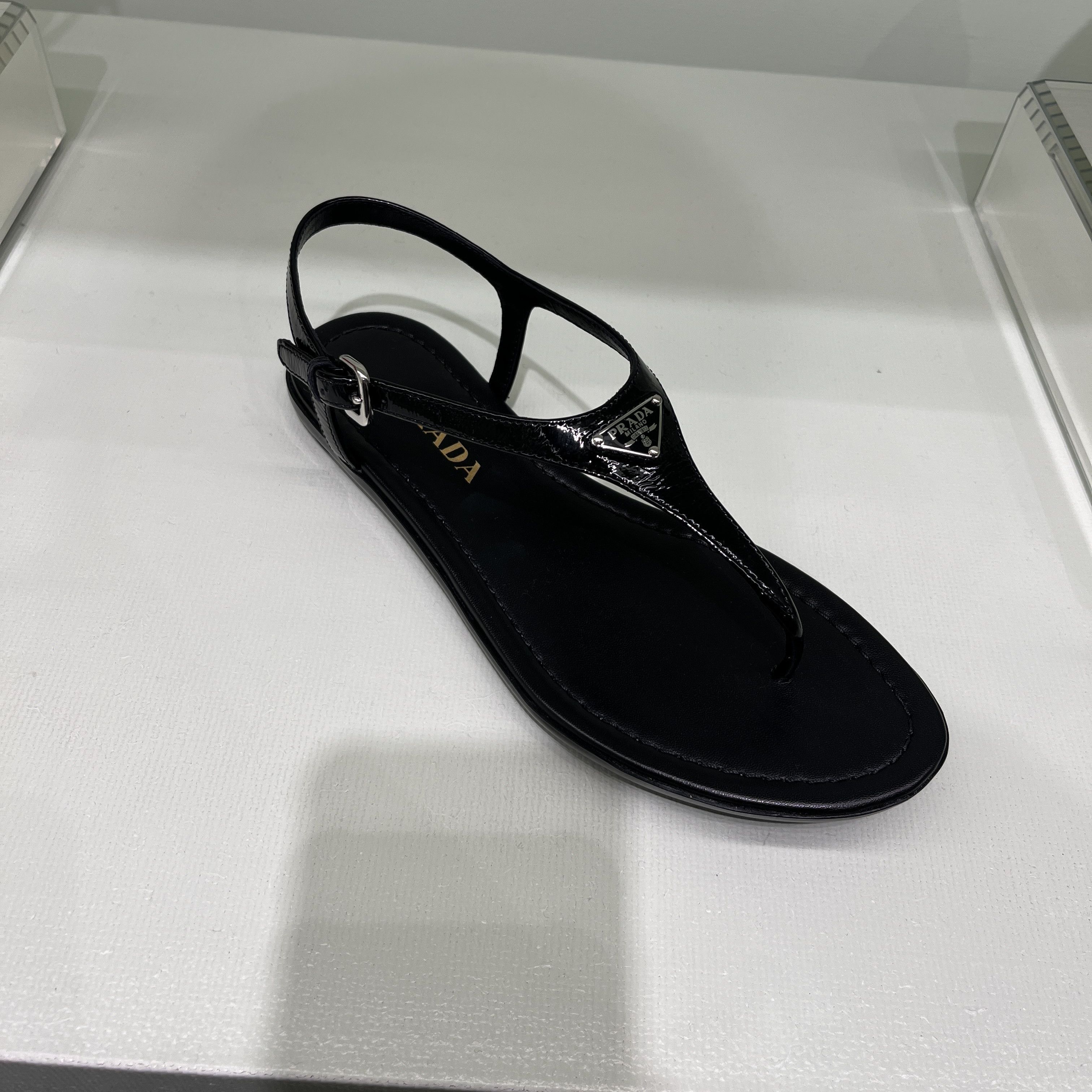 Prada o1la1rc1a0724 Sandals in Black Size US 8.5 / IT 38.5 - 2 Thumbnail