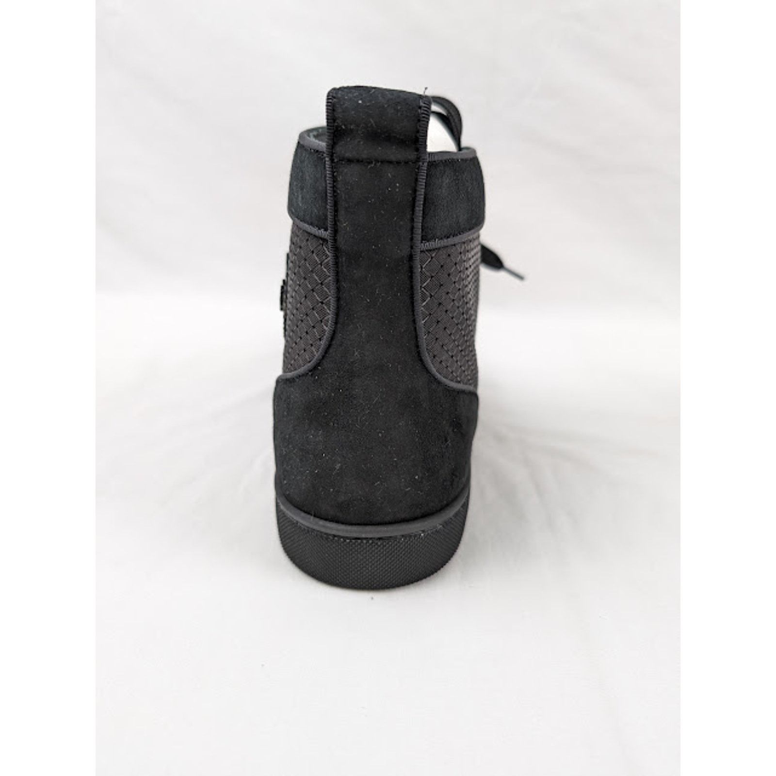 Christian Louboutin o1rshd1 Louis Orlato Flat Hi-Top Sneakers in Black Size US 13 / EU 46 - 9 Thumbnail