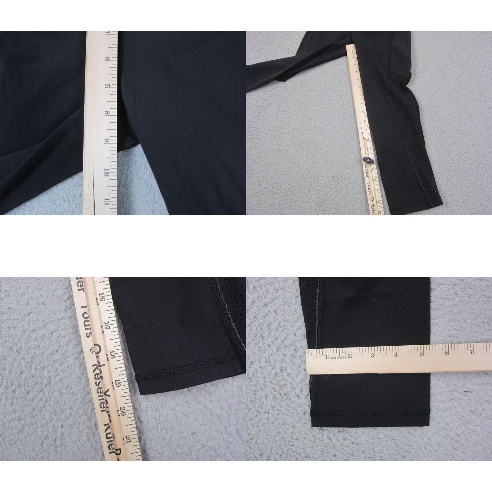 Lululemon Lululemon Wunder Under Leggings Womens 4 Black Cropped 19" Skinny Inseam 19 in Activewear Yoga Gym Stretch Size 27" / US 4 / IT 40 - 8 Thumbnail