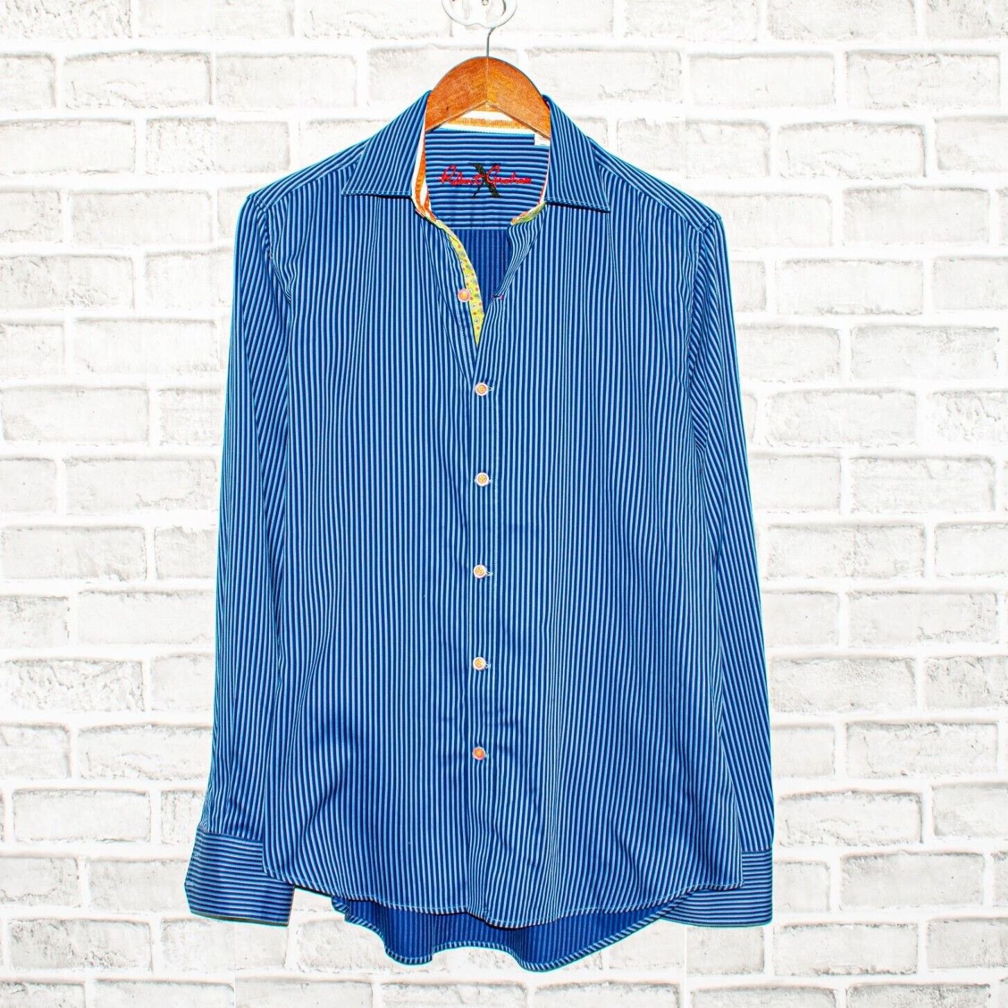 Robert Graham Robert Graham X collection Button up Shirt Blue Striped Size US M / EU 48-50 / 2 - 1 Thumbnail