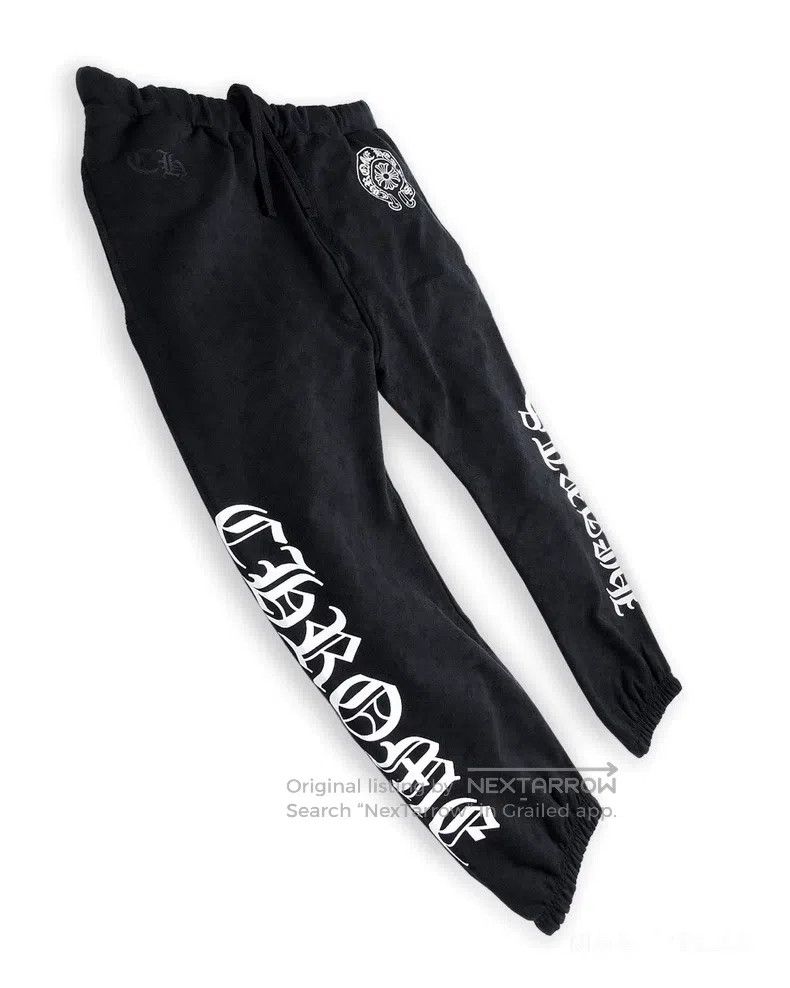 CHROME HEARTS Size XL Black horseshoe dark cross pants