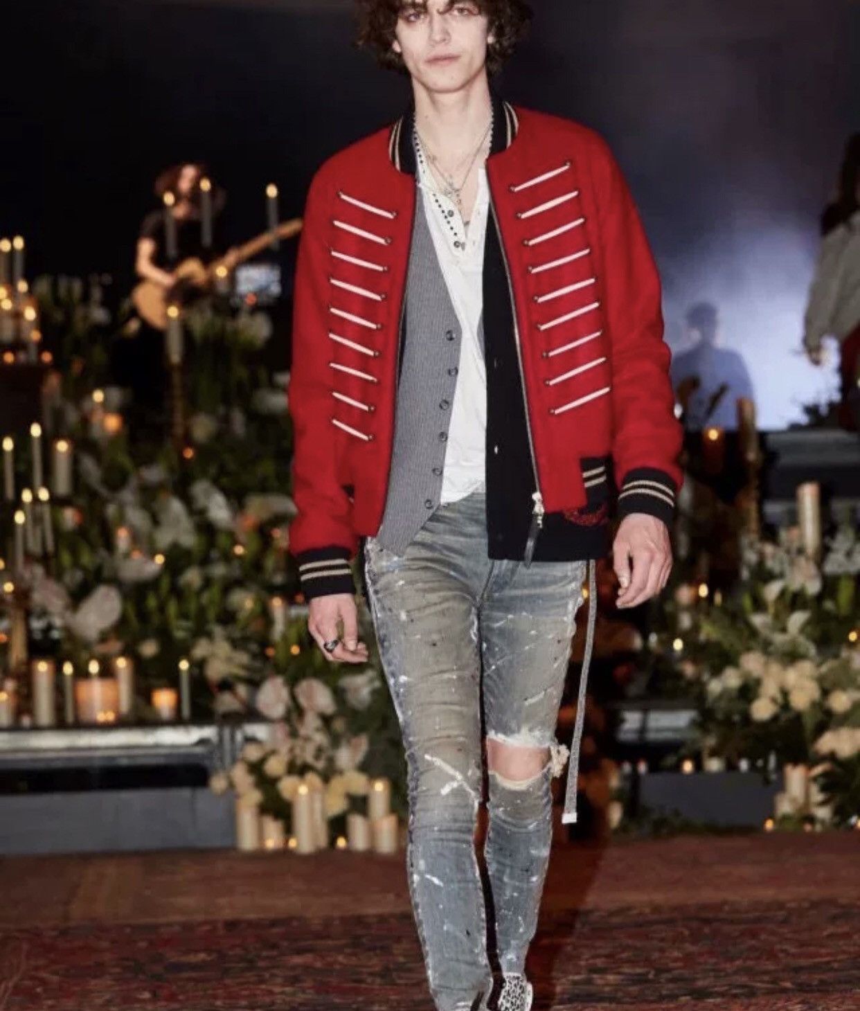 Amiri Amiri Classic Red Palace Jacket High Street Jacket 2412- Size US L / EU 52-54 / 3 - 3 Thumbnail