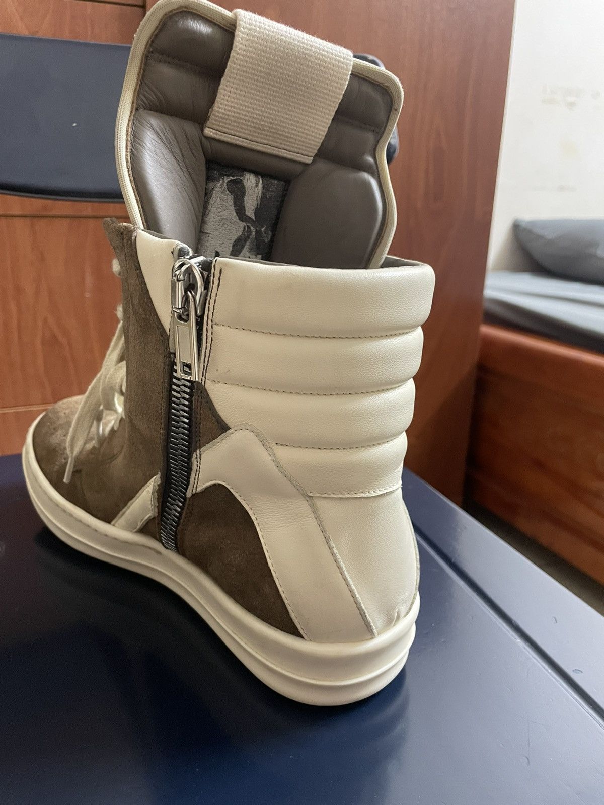 Rick Owens SS19 Rick Owens geobasket in brown suede Size US 8.5 / EU 41-42 - 4 Thumbnail
