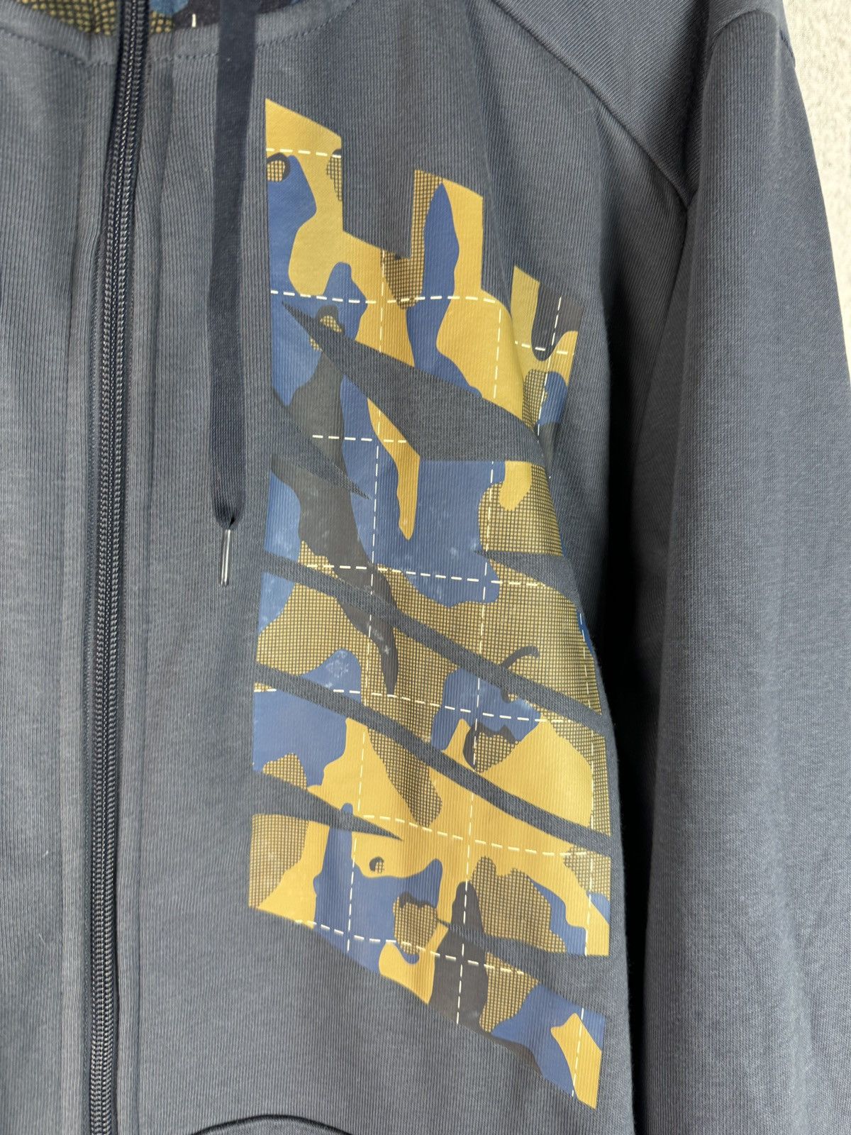 Nike Crazy Y2K Nike Military Camo Zip Up Hoodie Sweatshirt Black Size US XL / EU 56 / 4 - 3 Thumbnail