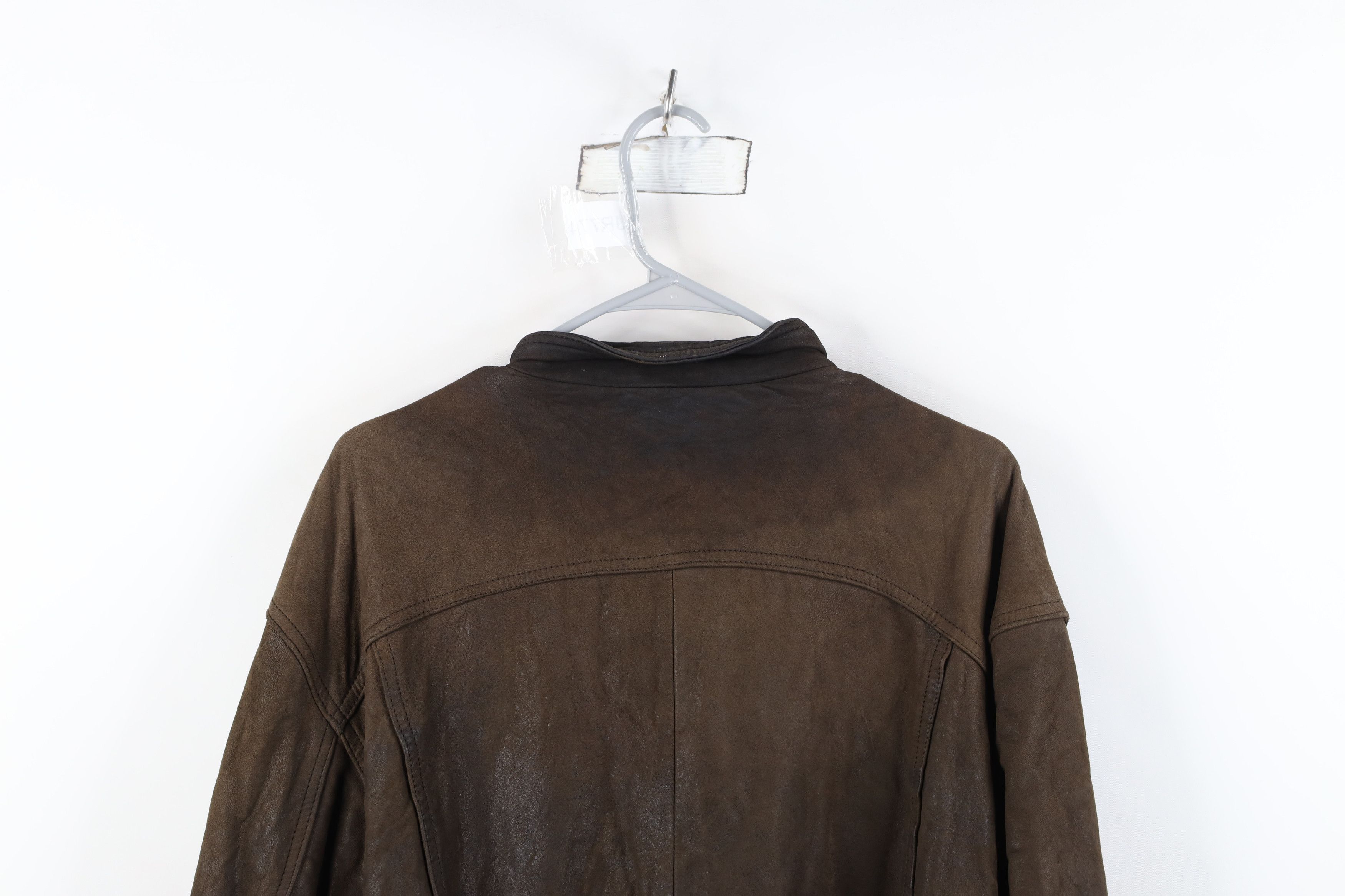 Vintage AS IS Vintage 90s Streetwear Leather Cafe Bomber Jacket Size US S / EU 44-46 / 1 - 14 Thumbnail