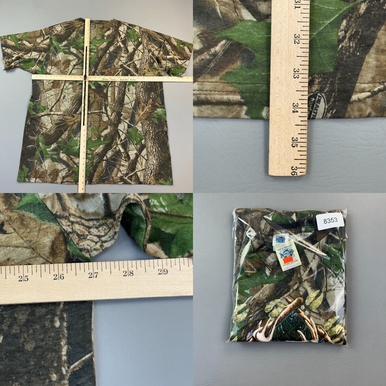 Realtree VINTAGE Jon Q Wright Shirt Mens 2XL Realtree Hardwoods Camo Deer Buck Deadstock Shirt Size US XL / EU 56 / 4 - 8 Thumbnail