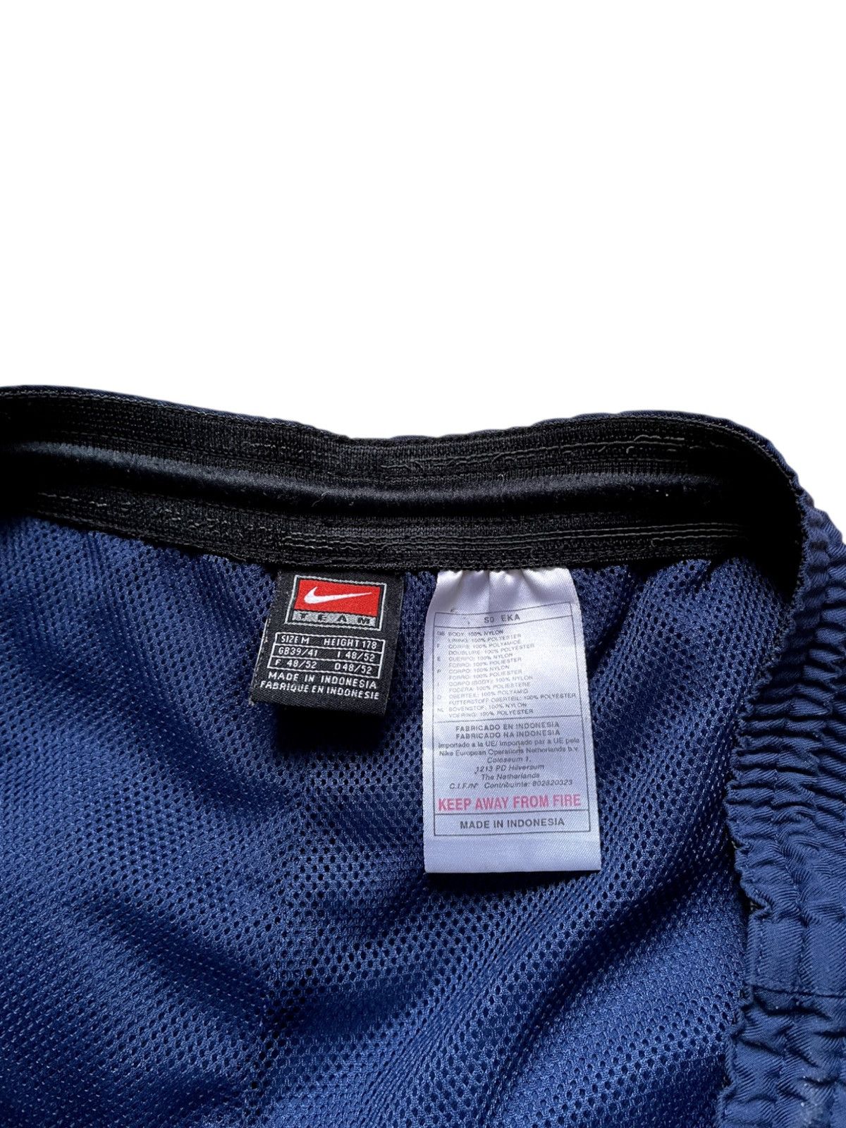 Nike 🌵Vintage Nike Track Pants Joggers Relaxed Baggy Navy Blue Size US 32 / EU 48 - 6 Thumbnail