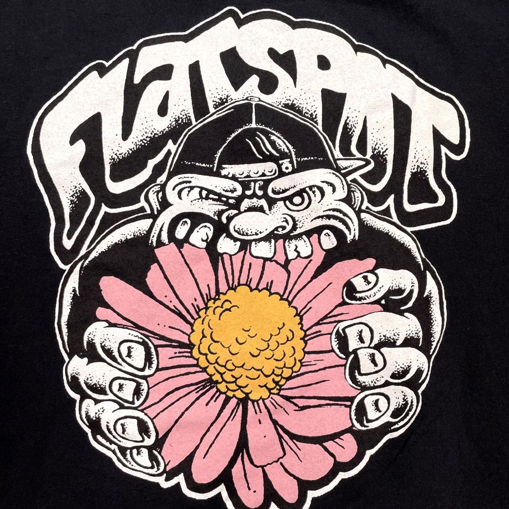 Gildan Scowl Flatspot Shirt Mens XL Black Flower Graphic Hardcore Band Tee Gildan Size US XL / EU 56 / 4 - 2 Thumbnail