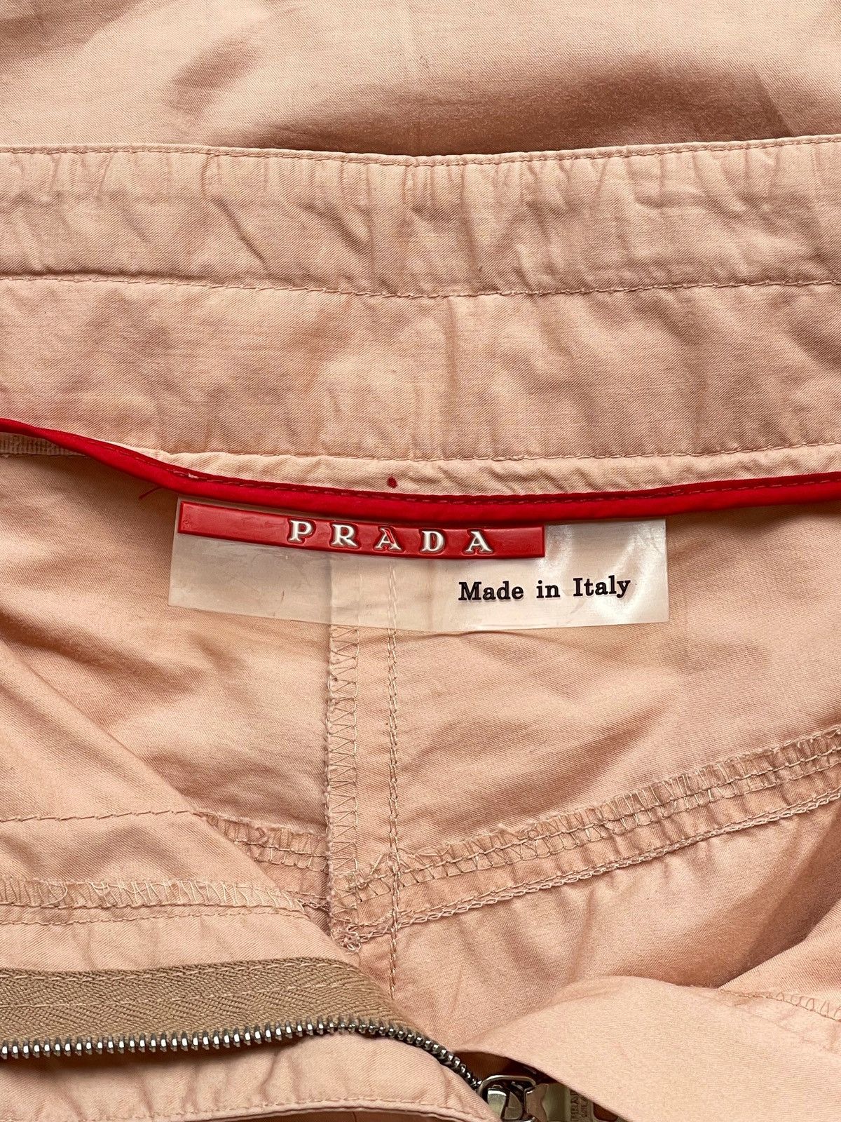 Prada Rare Prada Parachute Zipper Cargo Pants Pink, Size 44 Size 30" / US 8 / IT 44 - 9 Thumbnail