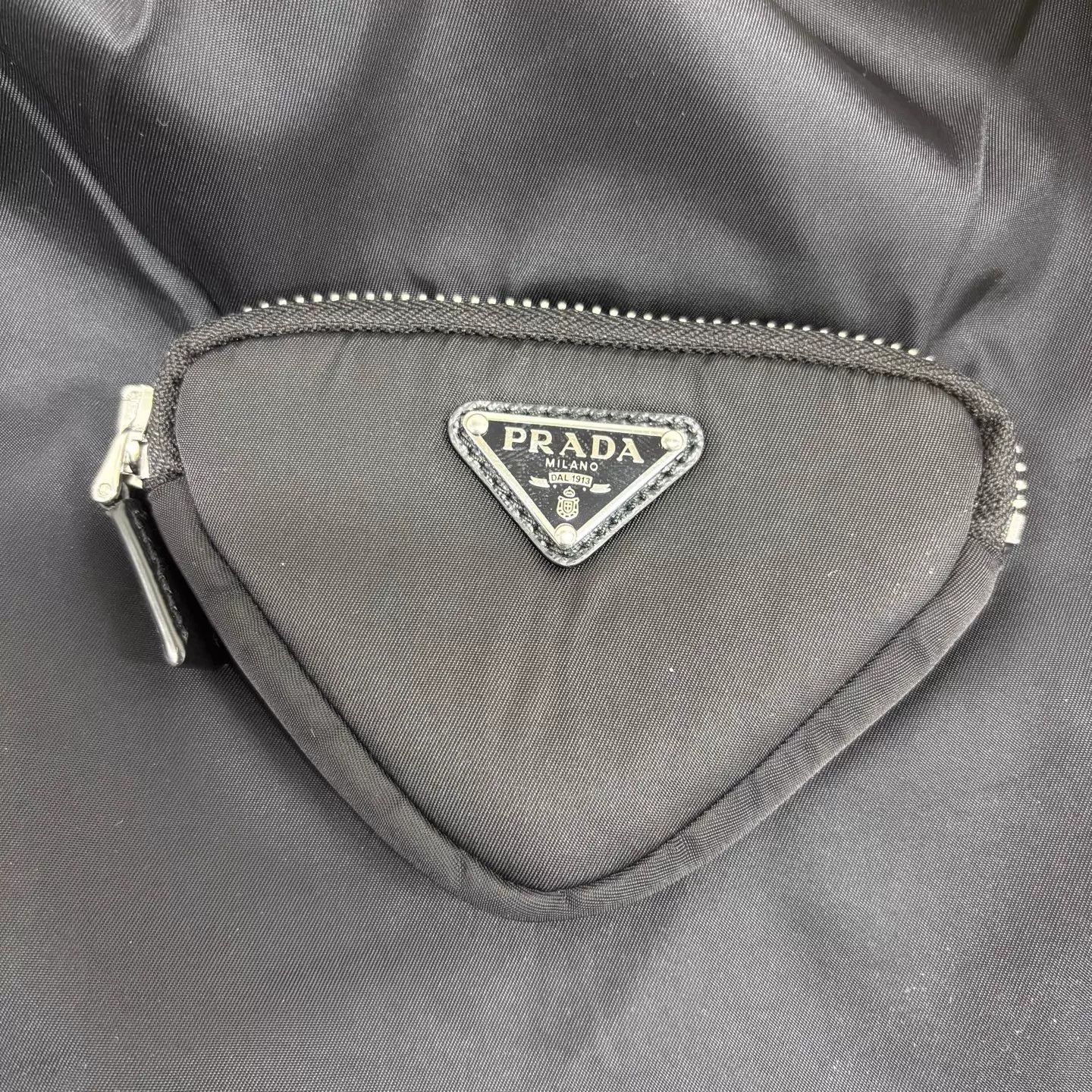 Prada Prada Parachute Black Elastic-Waist Shorts 42 NWOT Size 28" / US 6 / IT 42 - 4 Thumbnail
