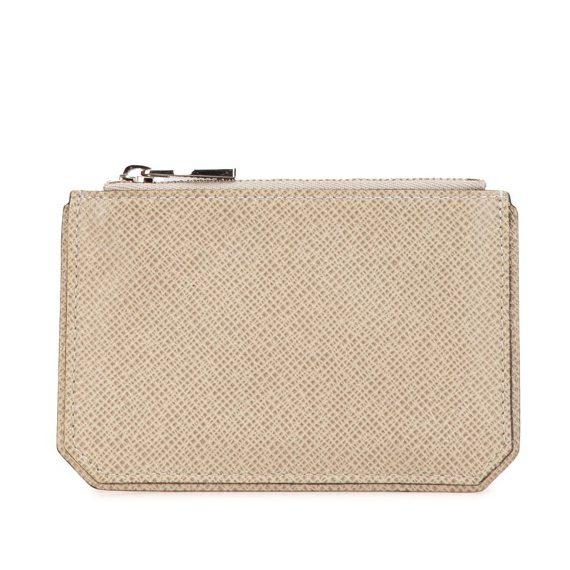 Louis Vuitton Louis Vuitton Taiga Pochette Cle Coin Case M32604 Beige Leather Women's LOUIS VUITTON Size ONE SIZE - 1 Thumbnail