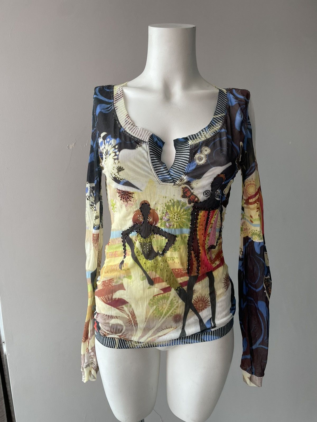 Vintage y2k blouse Size M / US 6-8 / IT 42-44 - 7 Thumbnail