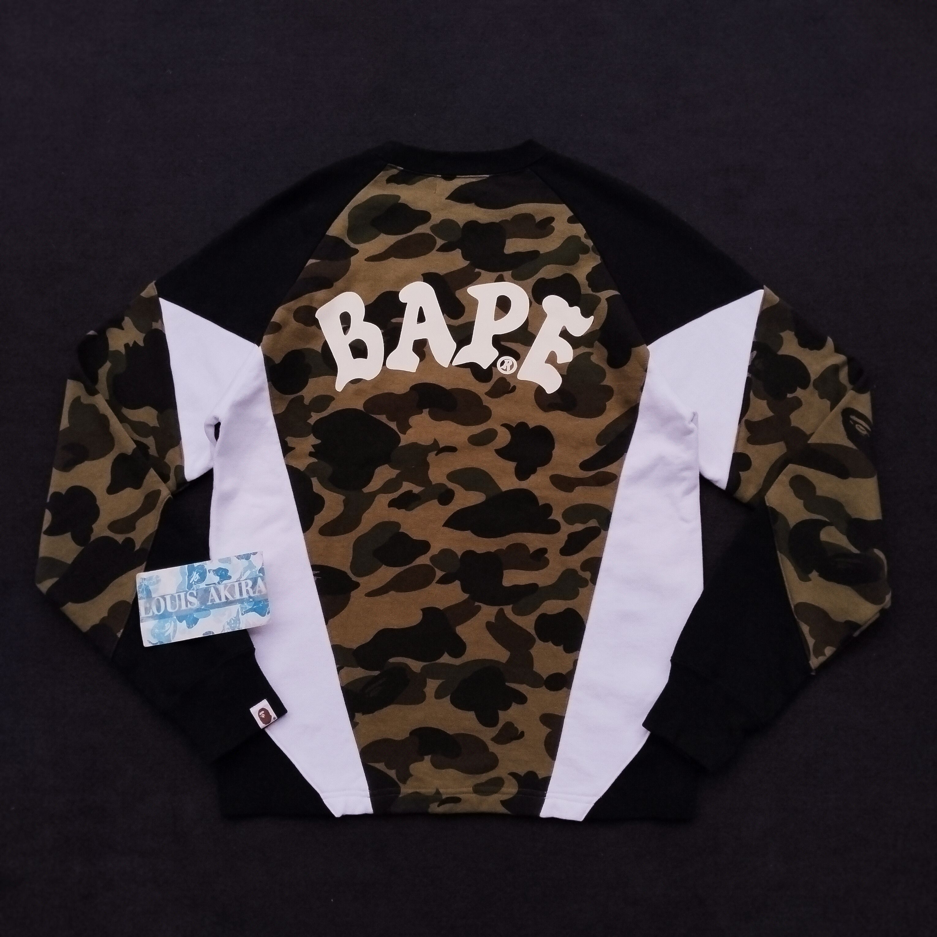Bape 2019 Bape 1st Camo Color Block Crewneck Size US M / EU 48-50 / 2 - 4 Thumbnail