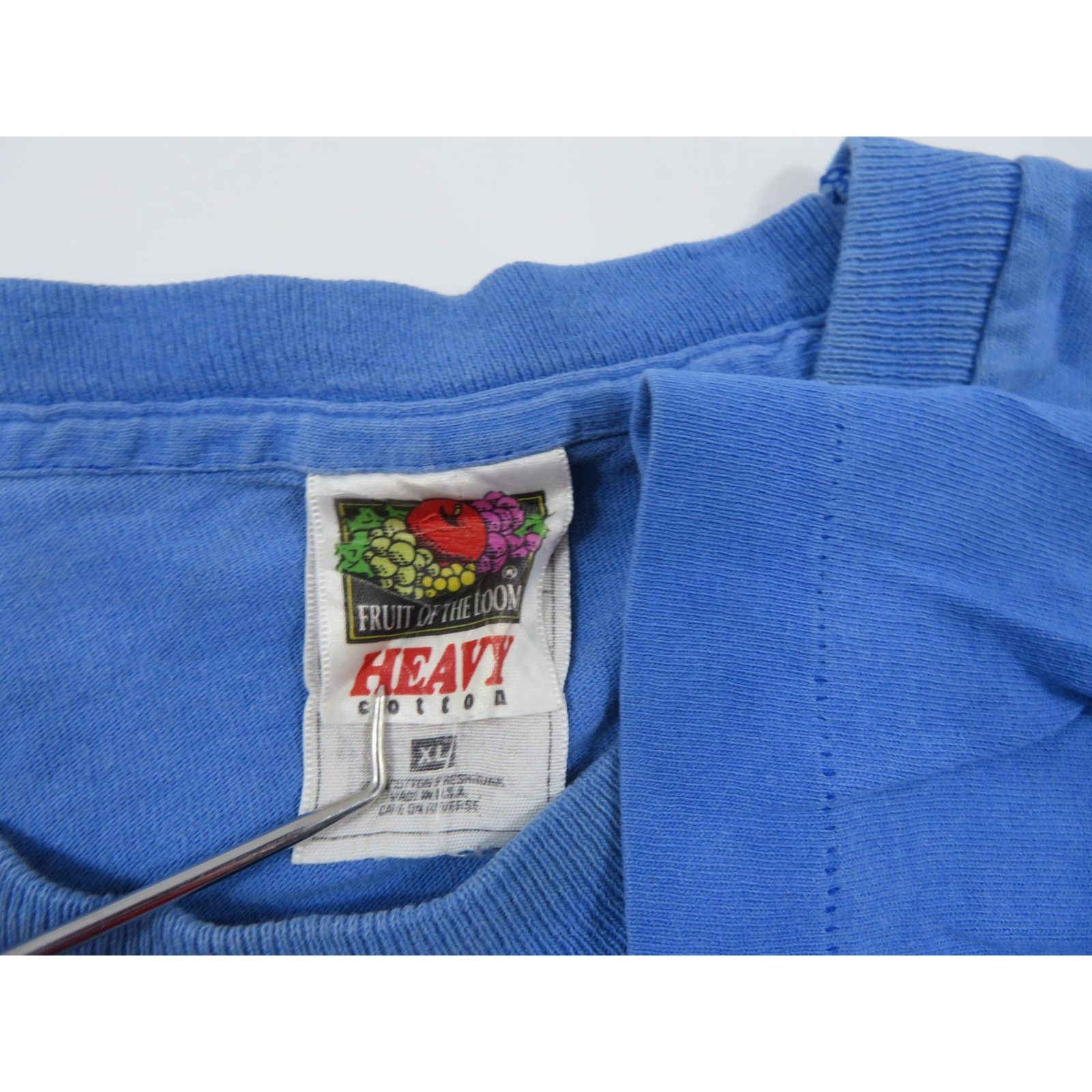 Fruit Of The Loom Intel T-shirt, Blue Sz XL Vintage 1990s Size US XL / EU 56 / 4 - 4 Thumbnail