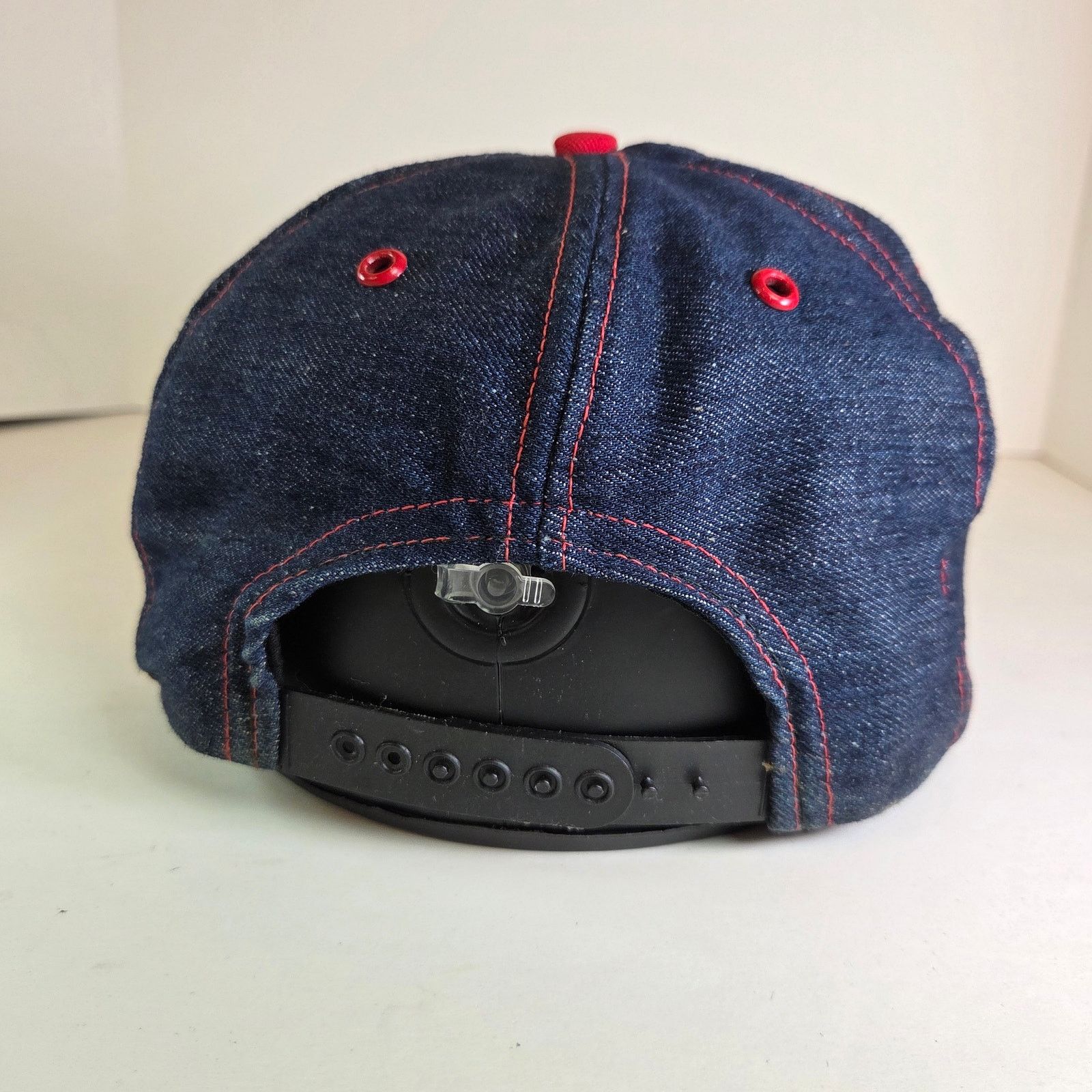 Budweiser Budweiser Denim Snapback Hat 80s USA Made Vintage Size ONE SIZE - 3 Thumbnail
