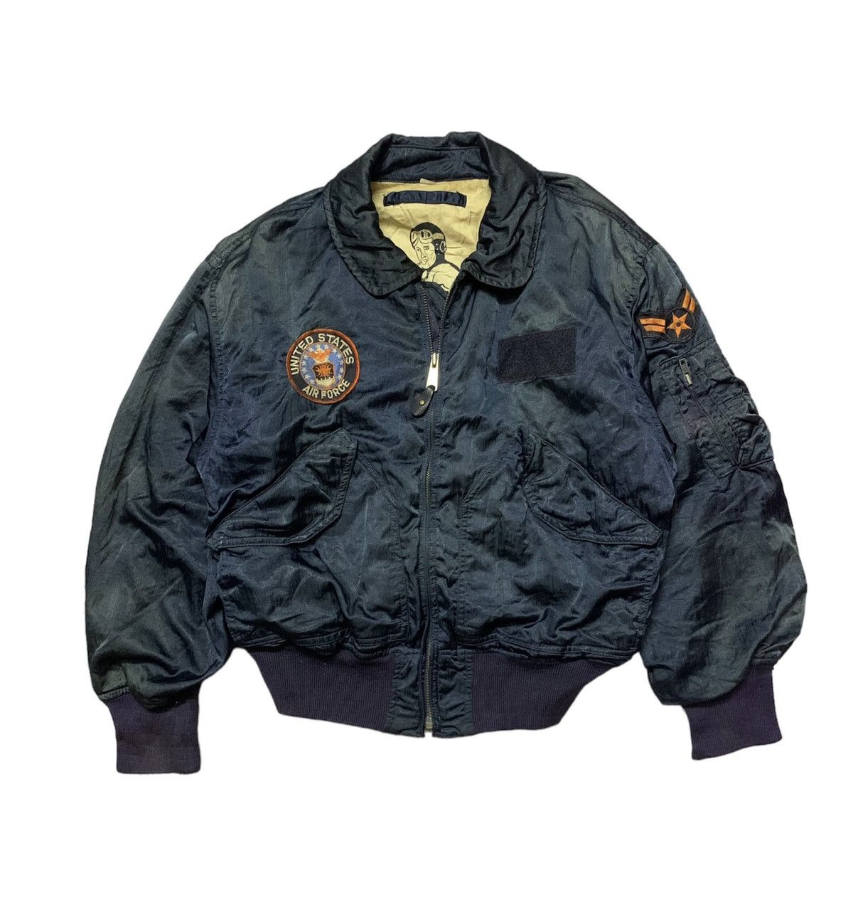 Vintage Vintage Flight Jacket MA-1 Bombers US Air Force Size US L / EU 52-54 / 3 - 1 Thumbnail