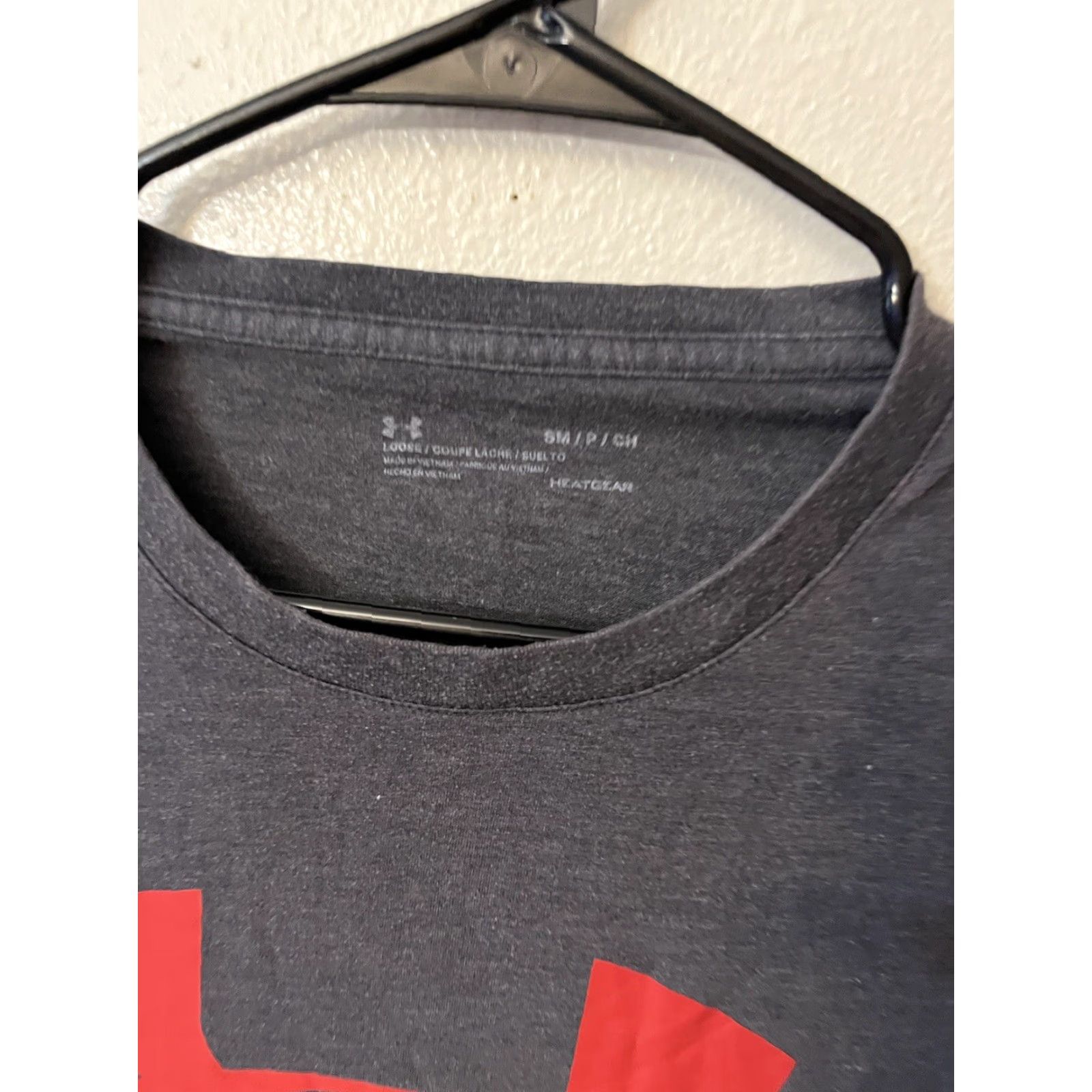 Under Armour Under Armour Shirt Mens Small Loose Long Sleeve Logo Spell Out Gray Heat Gear Size US S / EU 44-46 / 1 - 3 Thumbnail