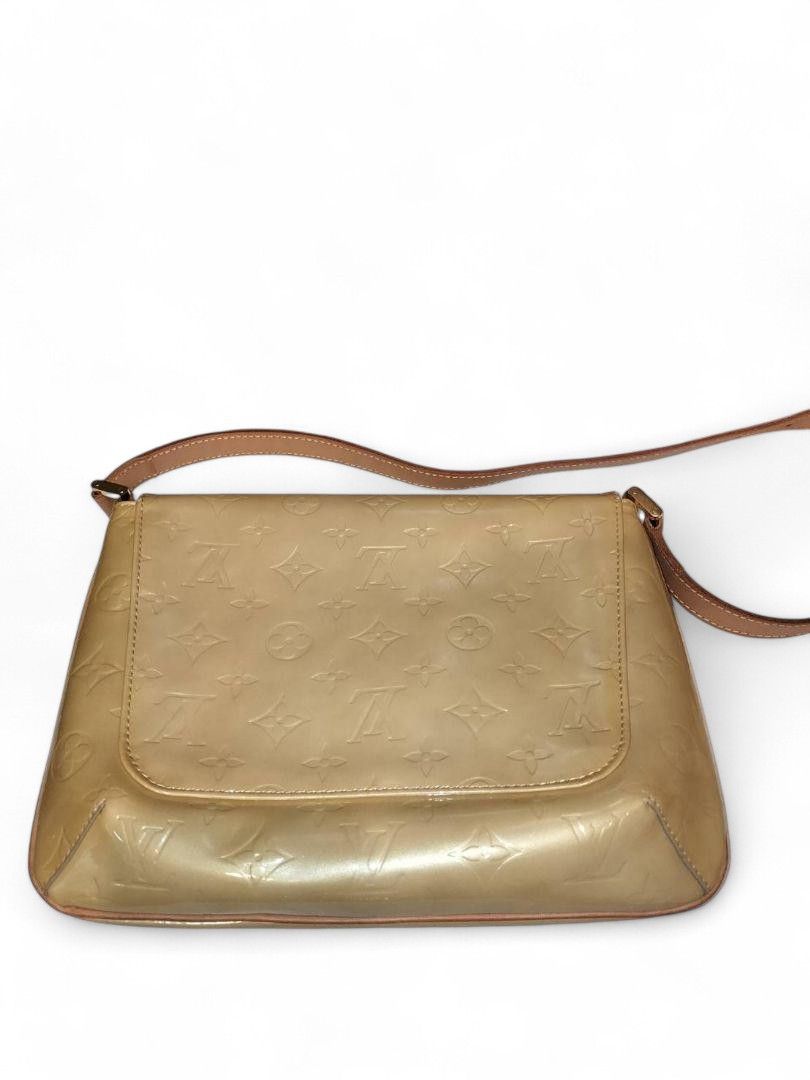 Louis Vuitton Louis Vuitton - Shoulder Bag Vernis Monogram Leather Yellow Size ONE SIZE - 2 Thumbnail