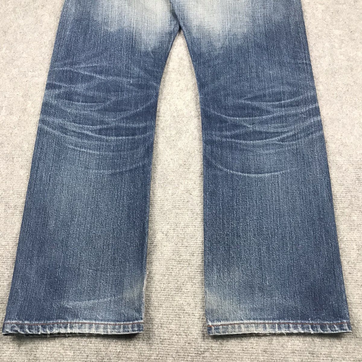 MADE IN JAPAN EDWIN DENIM FADED DISTRESSED PANTS 145