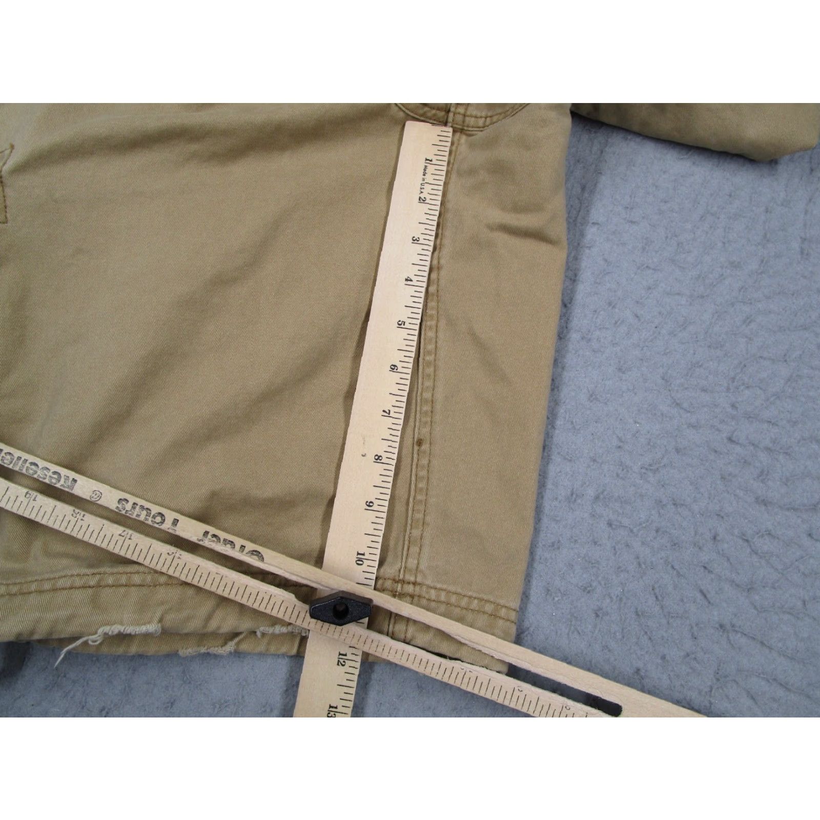 Vintage VINTAGE Aéropostale Cargo Shorts Mens 36 Beige Belted 11" Drawstring Pockets 100% Cotton Size US 36 / EU 52 - 6 Thumbnail