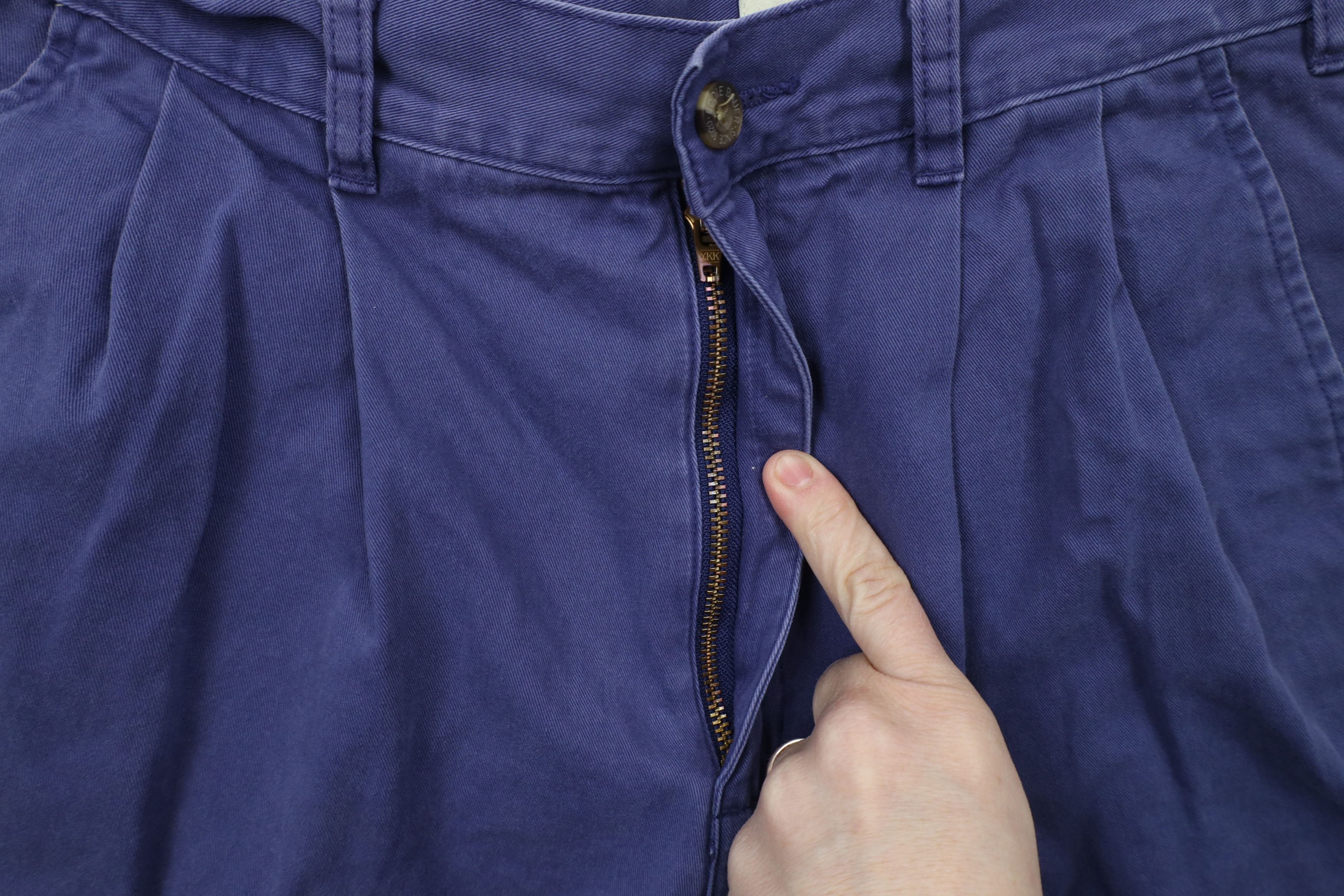 Eddie Bauer × Vintage Vintage 90s Eddie Bauer Above Knee Chino Shorts Blue Cotton Size US 30 / EU 46 - 6 Thumbnail
