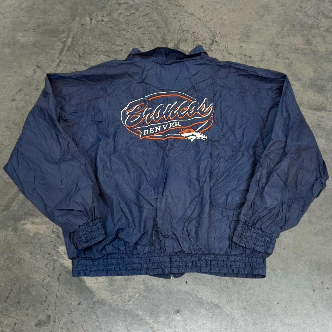 Logo 7 × Vintage Vintage 90s Logo 7 Denver Broncos Nylon Windbreaker Jacket Size US XL / EU 56 / 4 - 4 Thumbnail