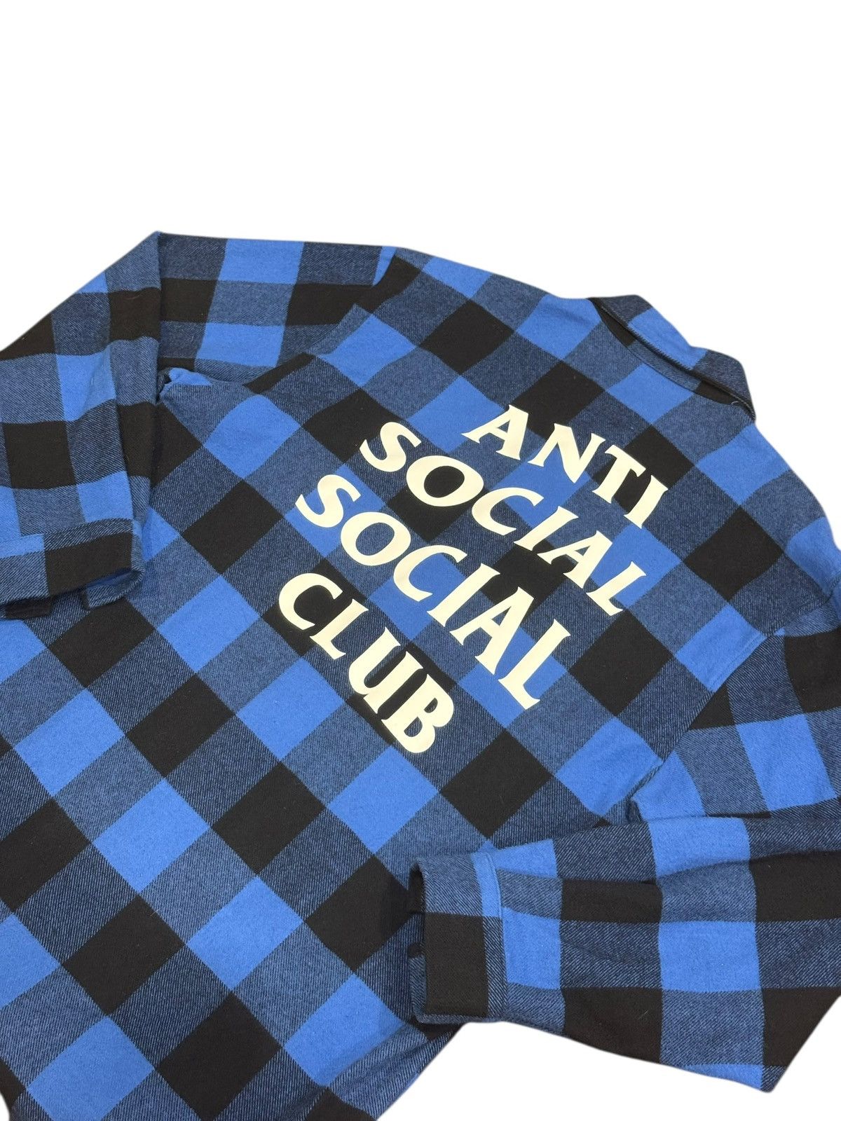 Anti Social Social Club Anti Social Social Club ASSC Blue Plaid BLUR Flannel XL New Size US XL / EU 56 / 4 - 7 Thumbnail