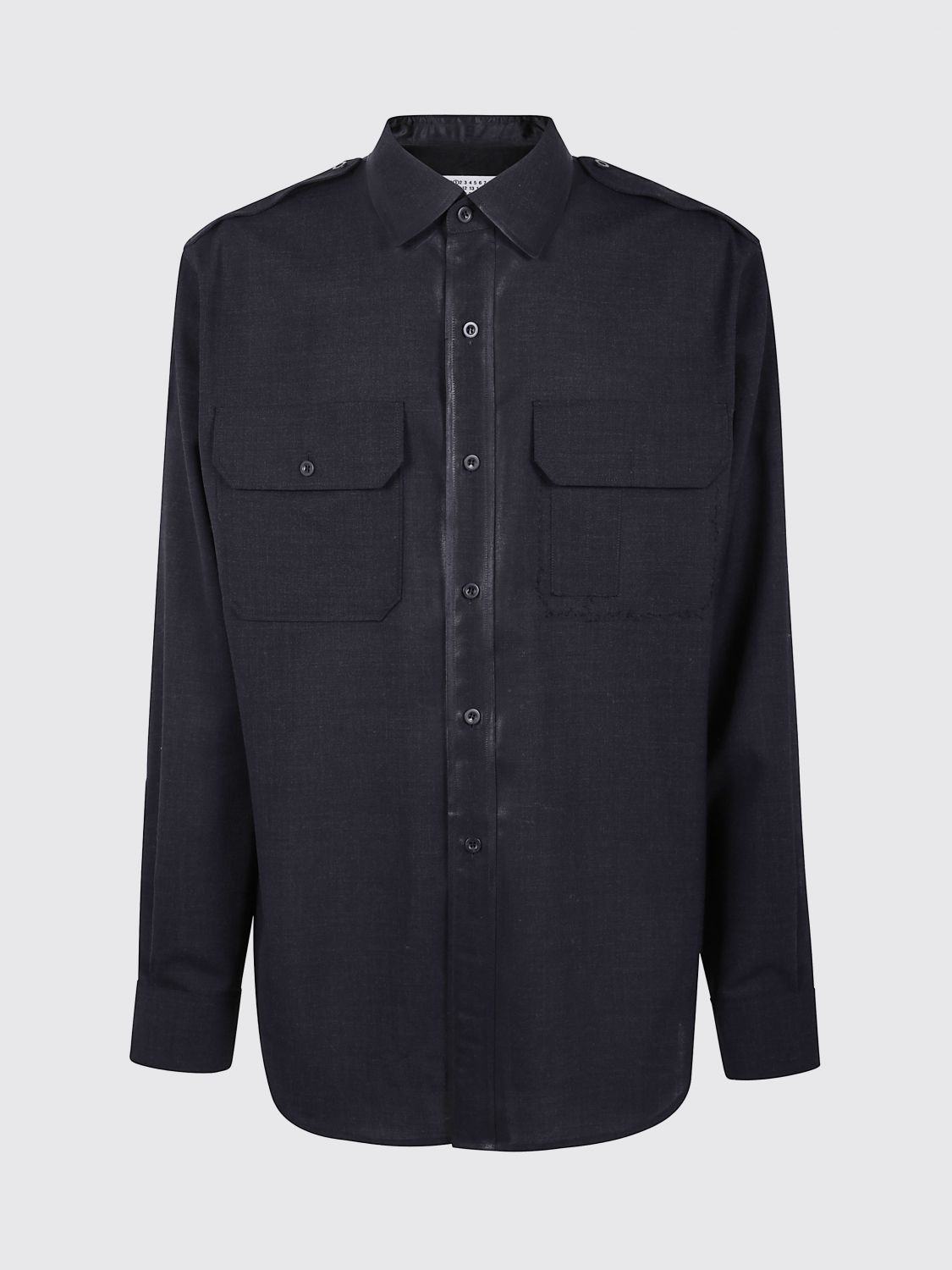 Maison Margiela Maison Margiela Shirt Men Grey Size US M / EU 48-50 / 2 - 1 Thumbnail