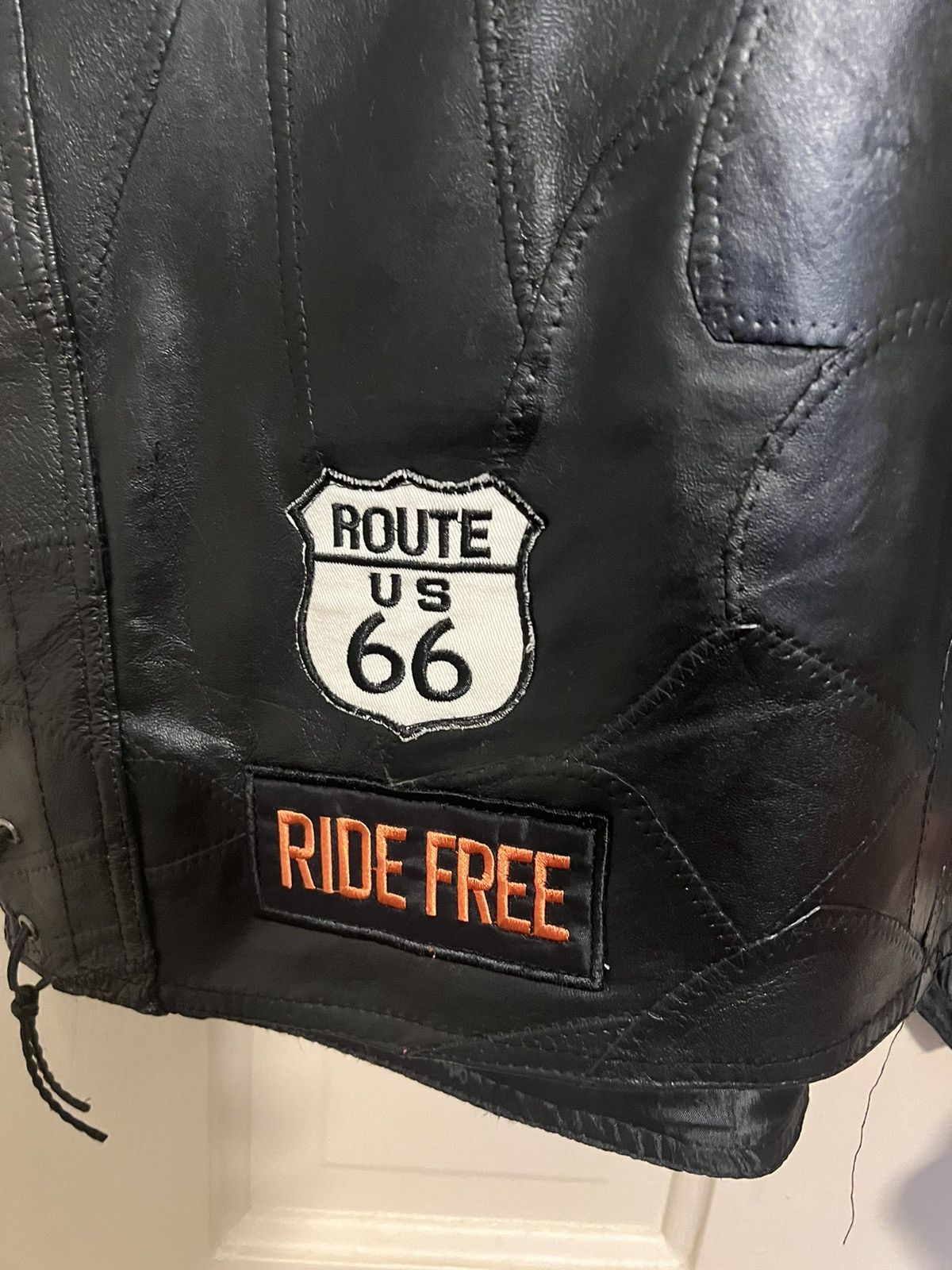 Harley Davidson Vintage Patchwork Biker Leather Vest Size US XL / EU 56 / 4 - 8 Thumbnail