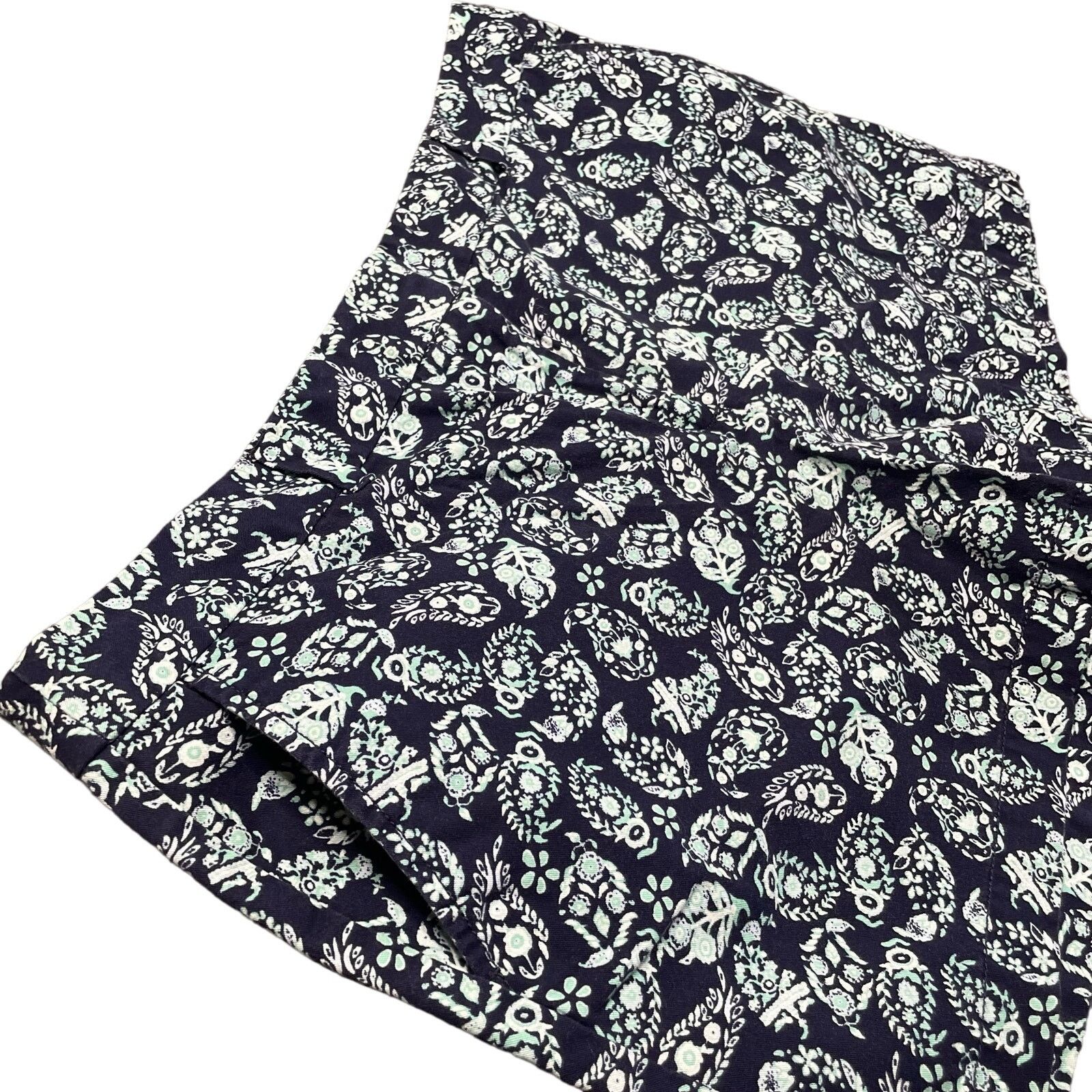 Loft NWOT Loft Cotton Paisley Shorts Size 38" / US 16 / IT 52 - 3 Thumbnail