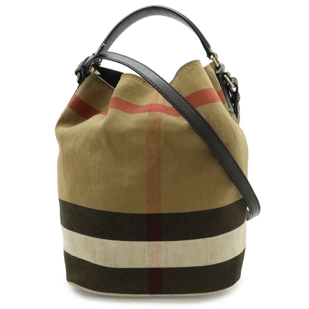 Burberry Burberry Burberry Ashby Canvas Leather 2way Shoulder Bag Textile Shoulder Bag 3945728 DUTY FREE for USA Size ONE SIZE - 1 Thumbnail