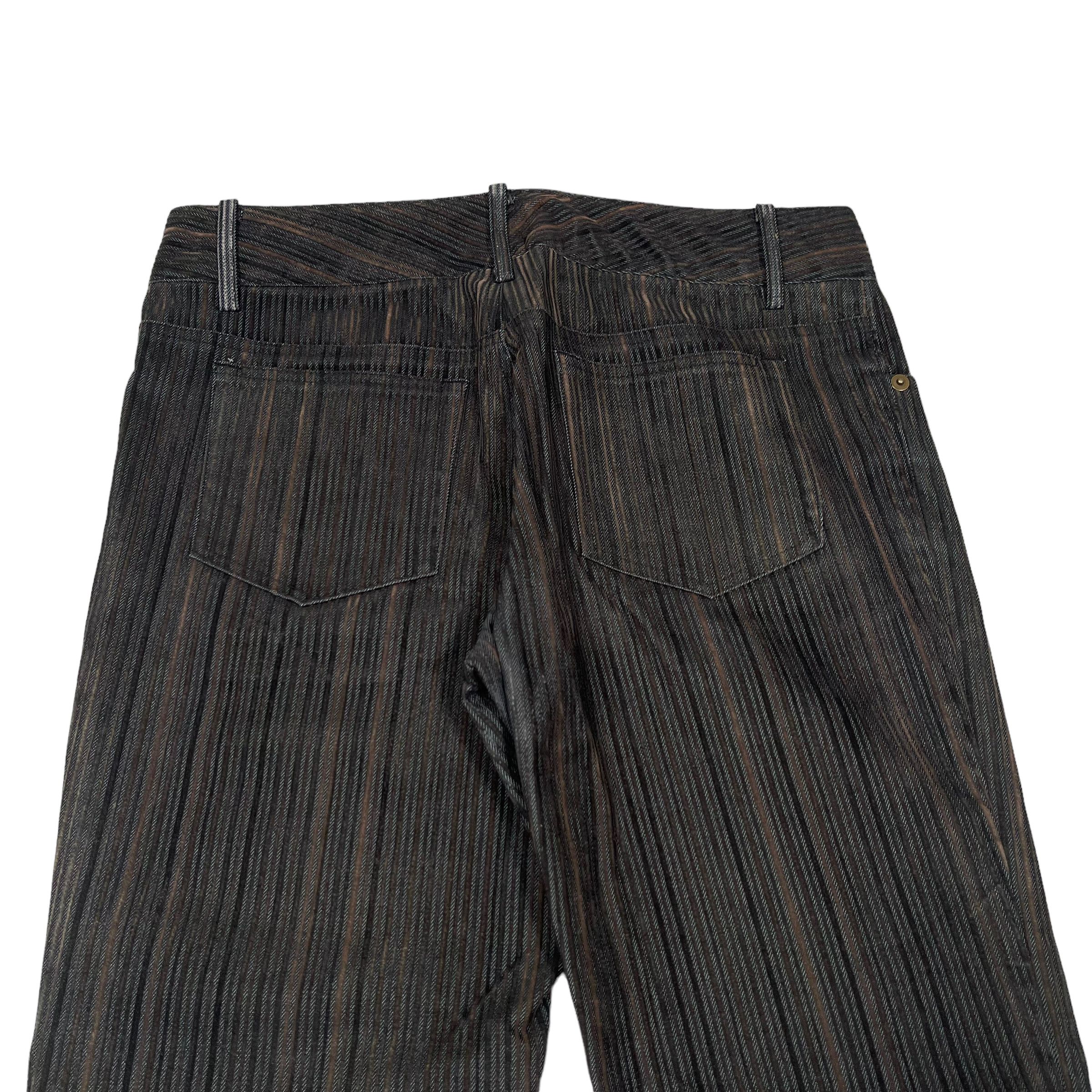 If Six Was Nine × Le Grande Bleu (L.G.B.) × Tornado Mart Tornado Mart Corduroy Striped Flare Pants Size US 30 / EU 46 - 5 Thumbnail