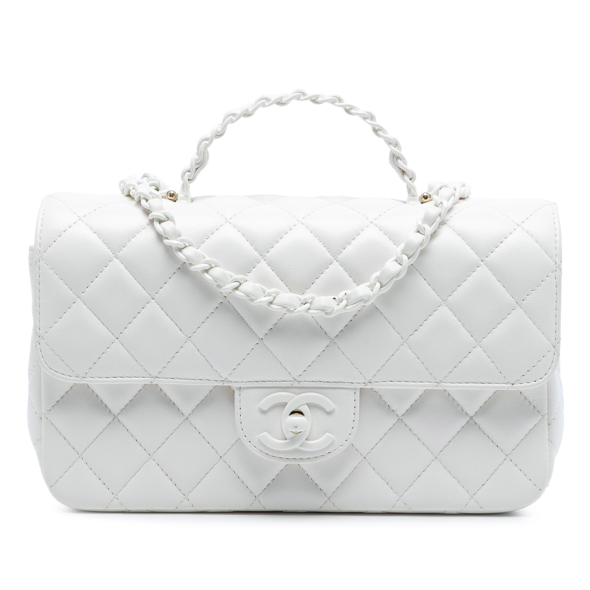 Chanel Chanel Mini Quilted Lambskin Coco Top Handle Bag Size ONE SIZE - 1 Thumbnail