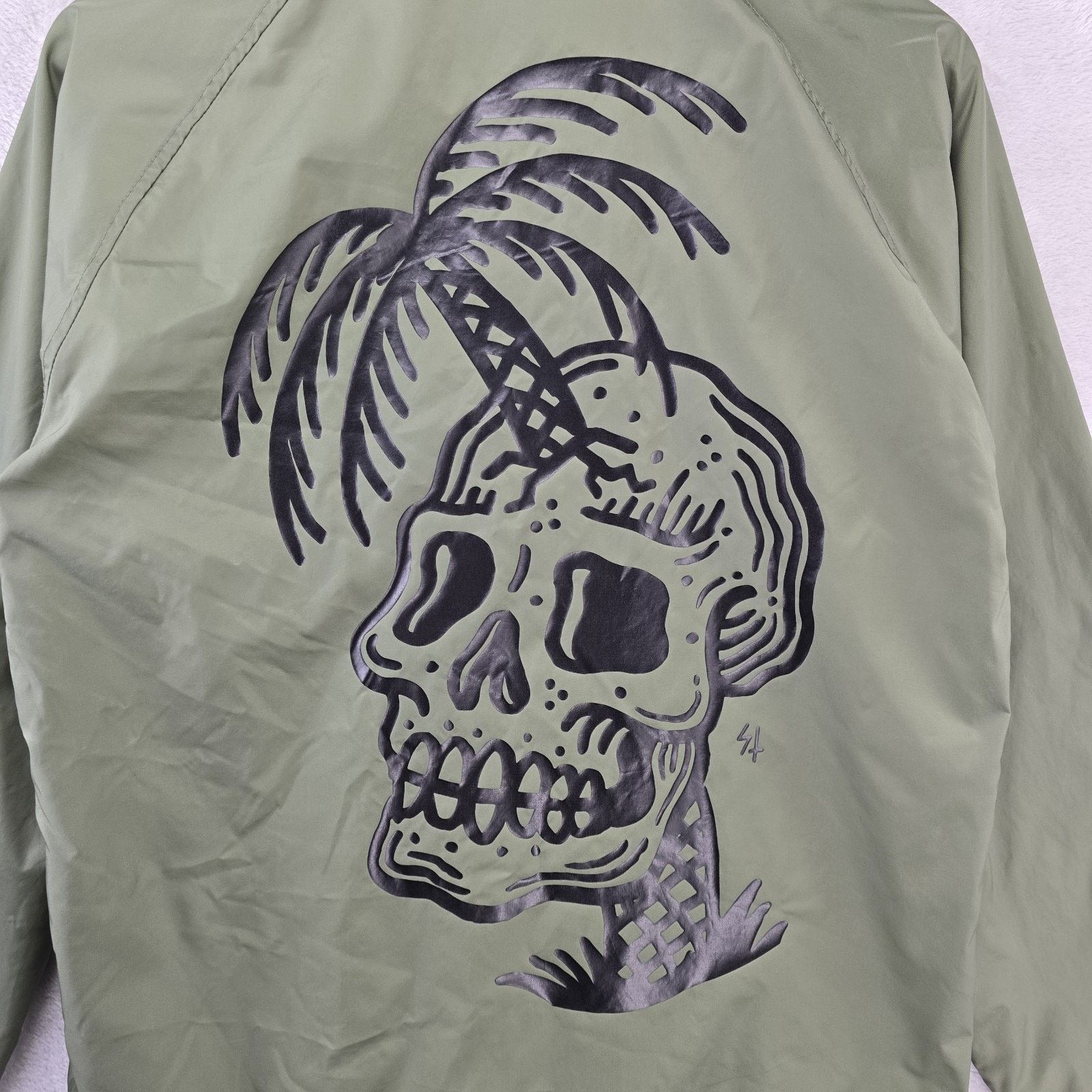 Other Sketchy Tank Coach Windbreaker Jacket Mens Small Skull Tree Size US S / EU 44-46 / 1 - 12 Thumbnail