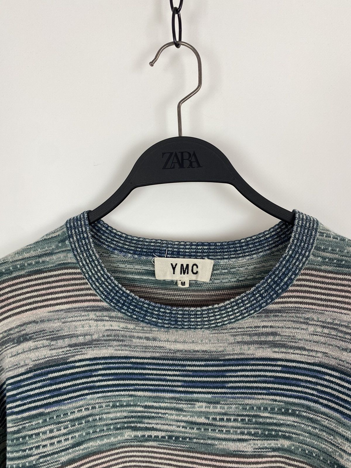 YMC YMC Abstract Stripped Cotton Sweater Size US M / EU 48-50 / 2 - 2 Thumbnail