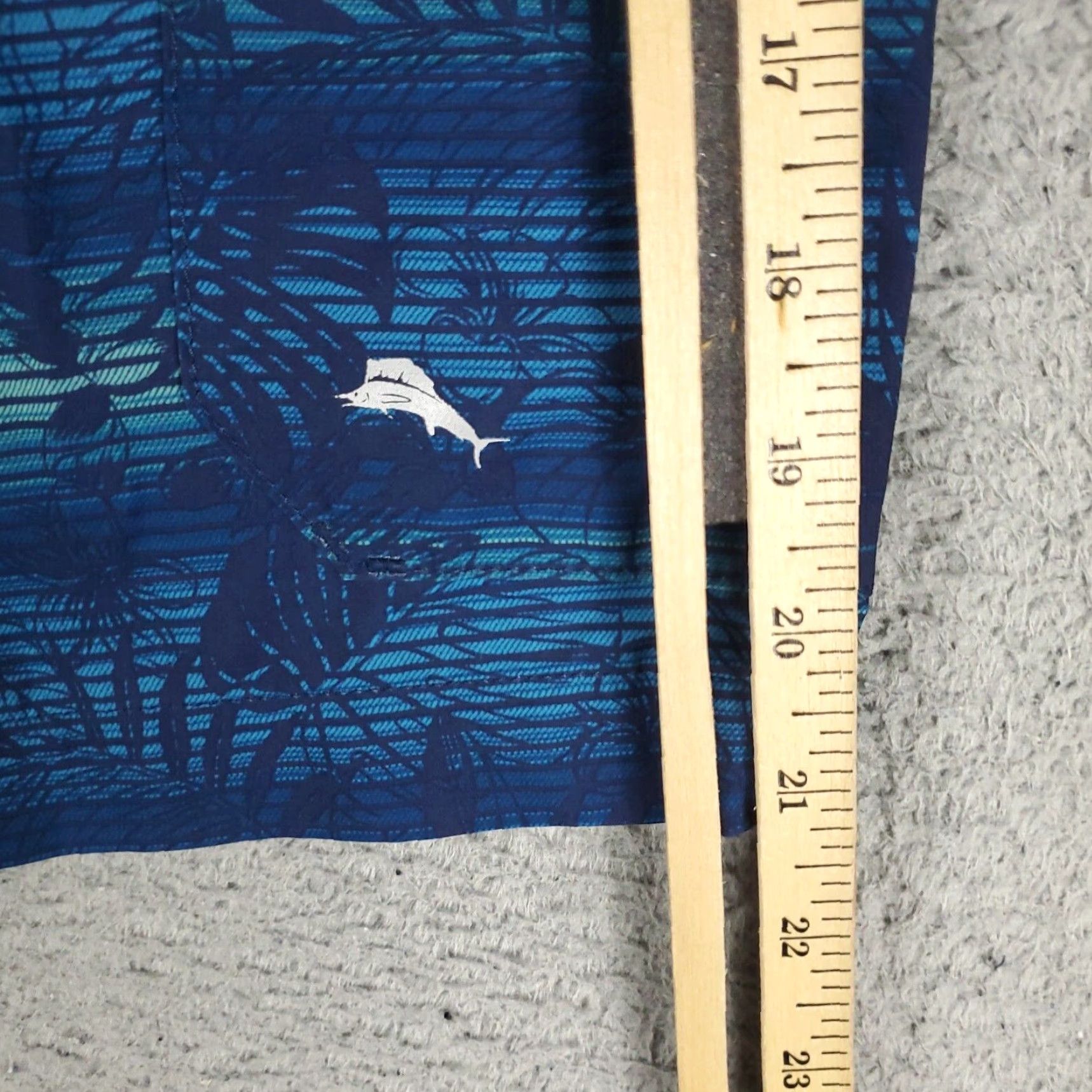 Tommy Bahama Tommy Bahama Shorts Mens 2XL Blue Striped Tropical Beach Board Swim Trunks Size US 39 - 5 Thumbnail