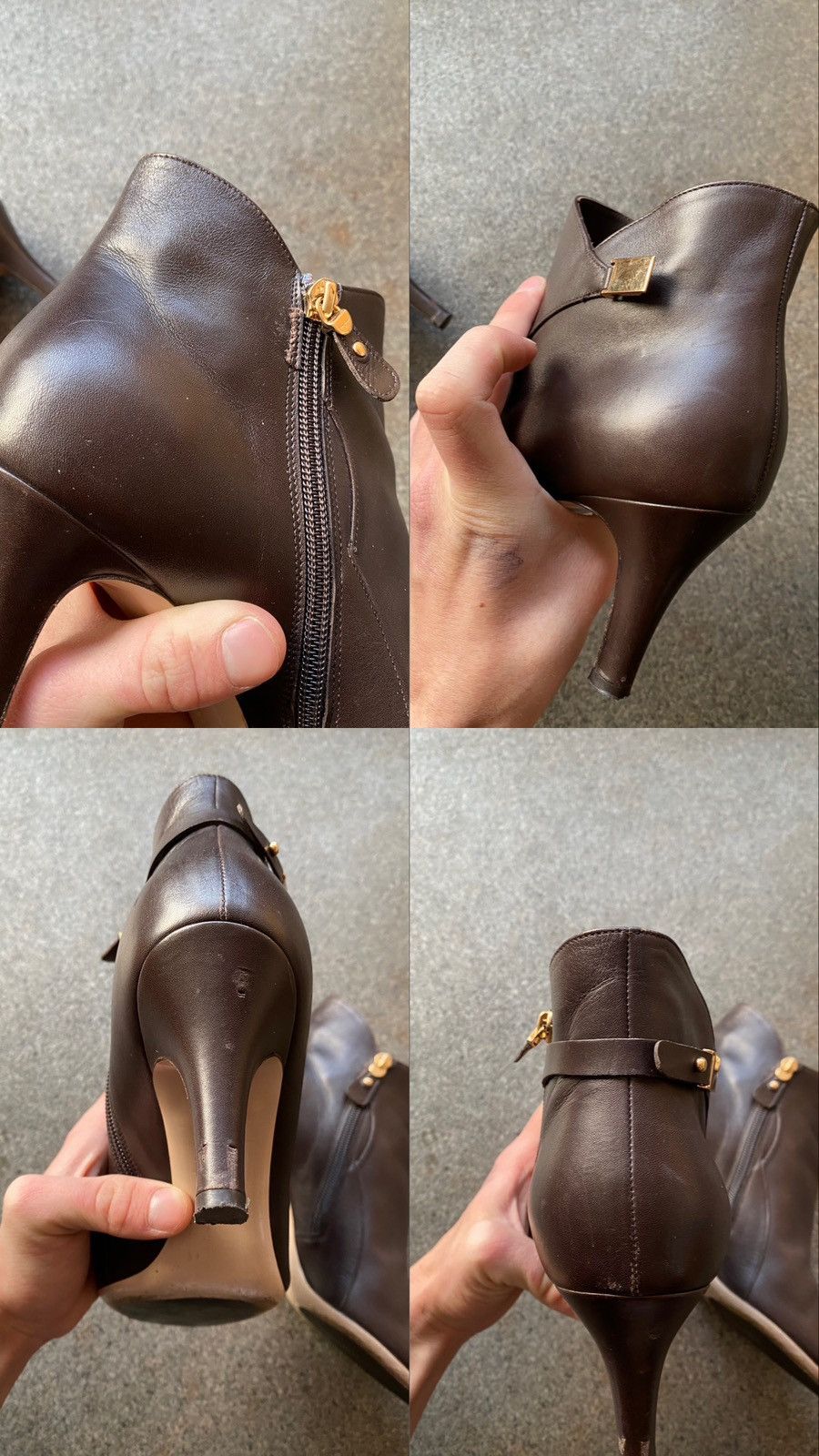 Salvatore Ferragamo Salvatore Ferragamo Chiara Black Leather Pump Ankle Boots Size US 10 / IT 40 - 15 Thumbnail