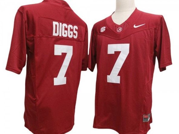 Other Alabama Crimson Tide 7 Trevon Diggs Red Jersey Size US M / EU 48-50 / 2 - 1 Thumbnail