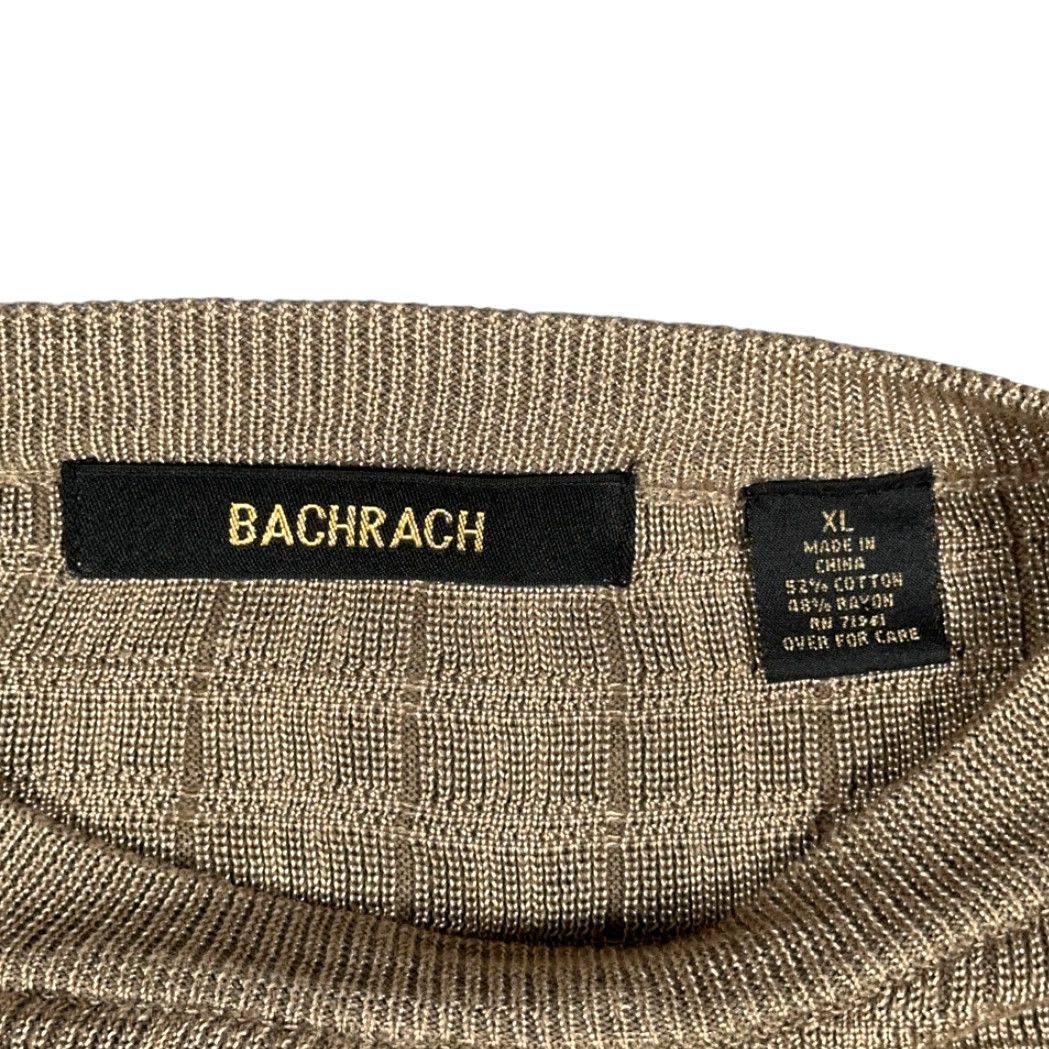 Vintage Bachrach Sweater Adult EXTRA LARGE Brown Geometric Textured Grid Relaxed Size US XL / EU 56 / 4 - 4 Thumbnail