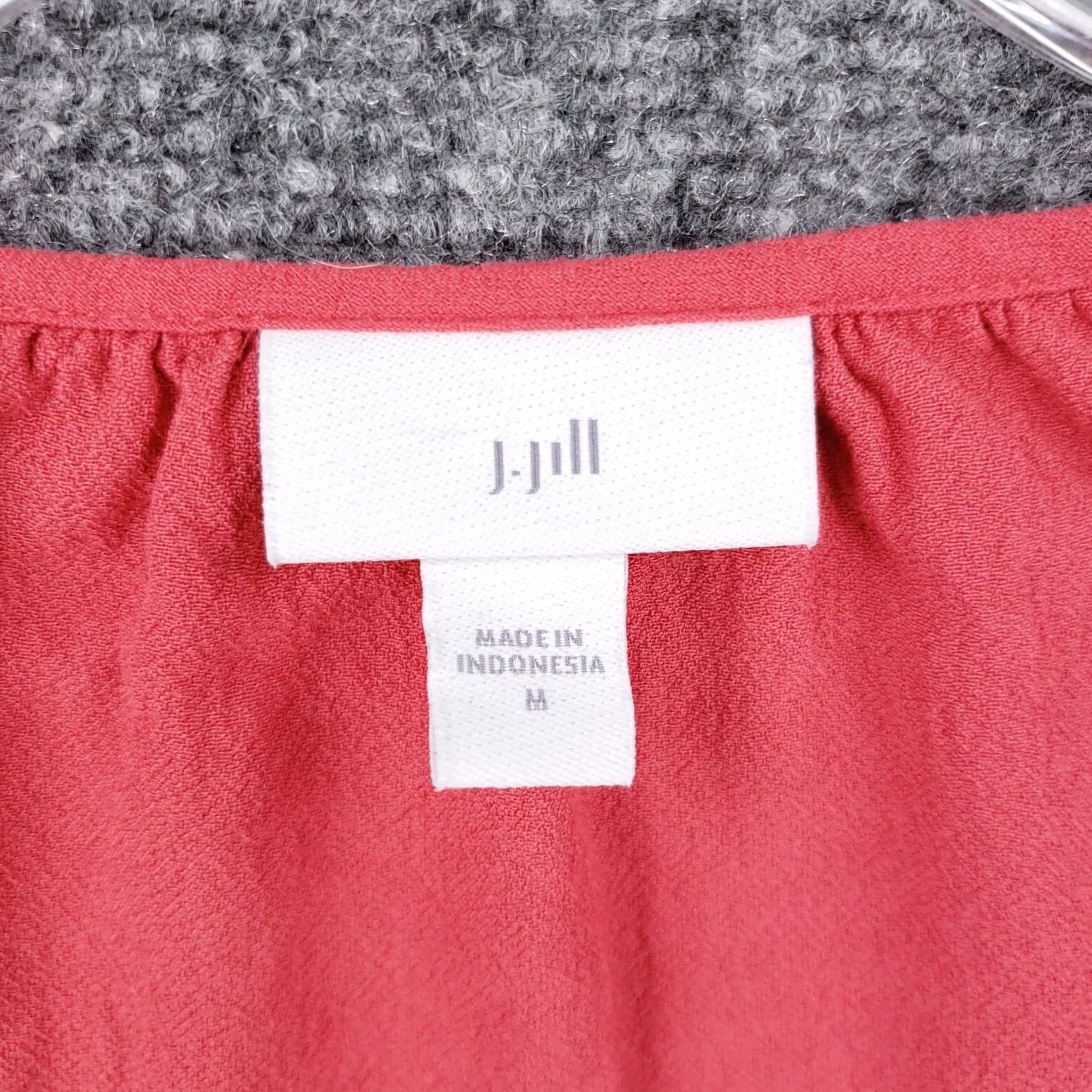 J. Jill J Jill Pink Blouse Cold Shoulder Long Sleeve Loose Pullover Womens M Medium Size M / US 6-8 / IT 42-44 - 6 Thumbnail