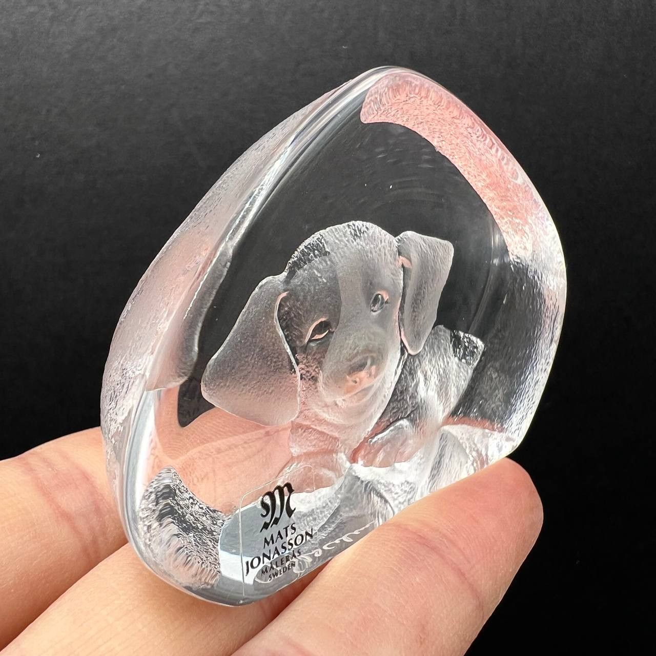 Vintage Vintage Mats Jonasson Crystal Paperweight Signed Size ONE SIZE - 6 Thumbnail