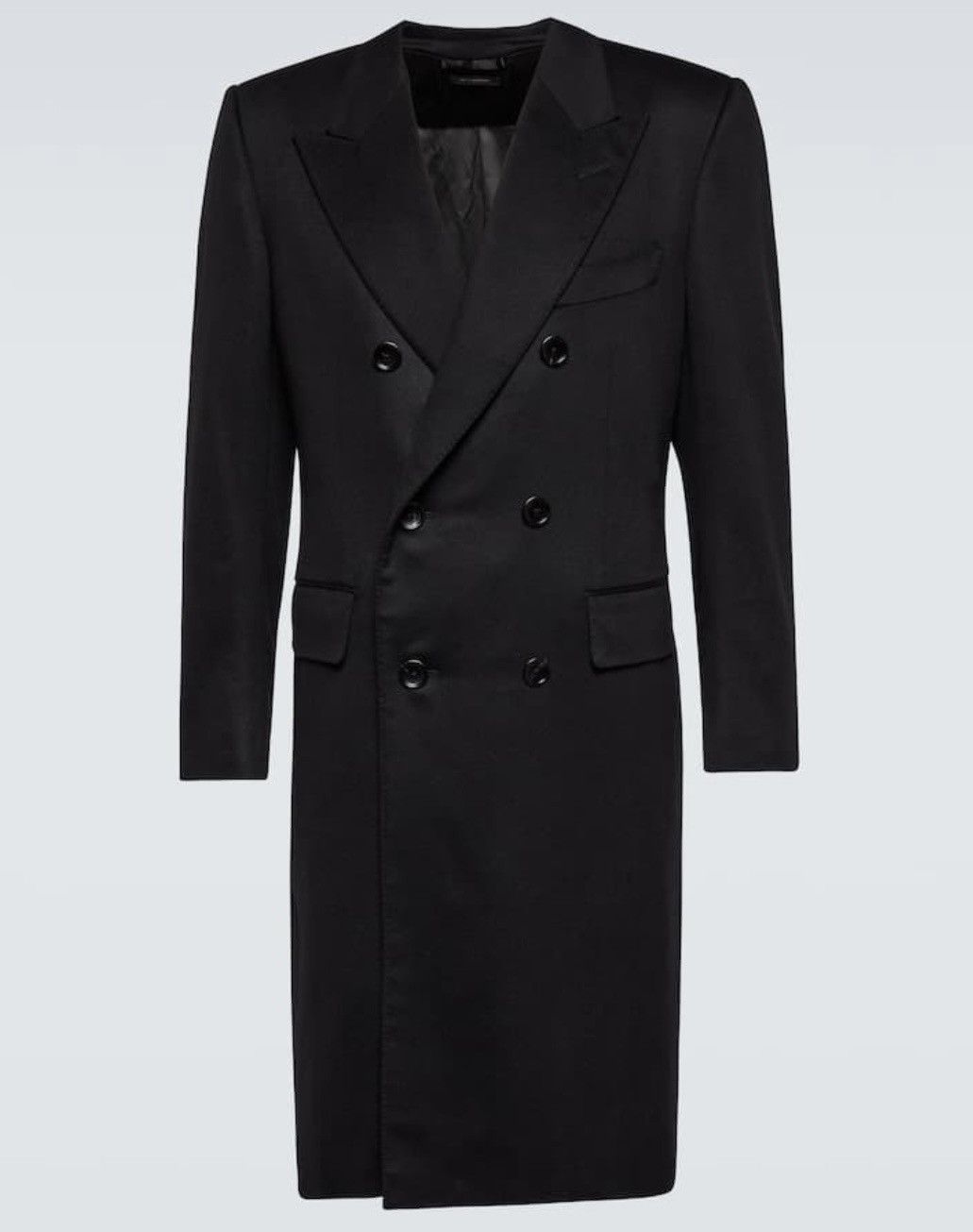 Double-Breasted Cashmere Overcoat