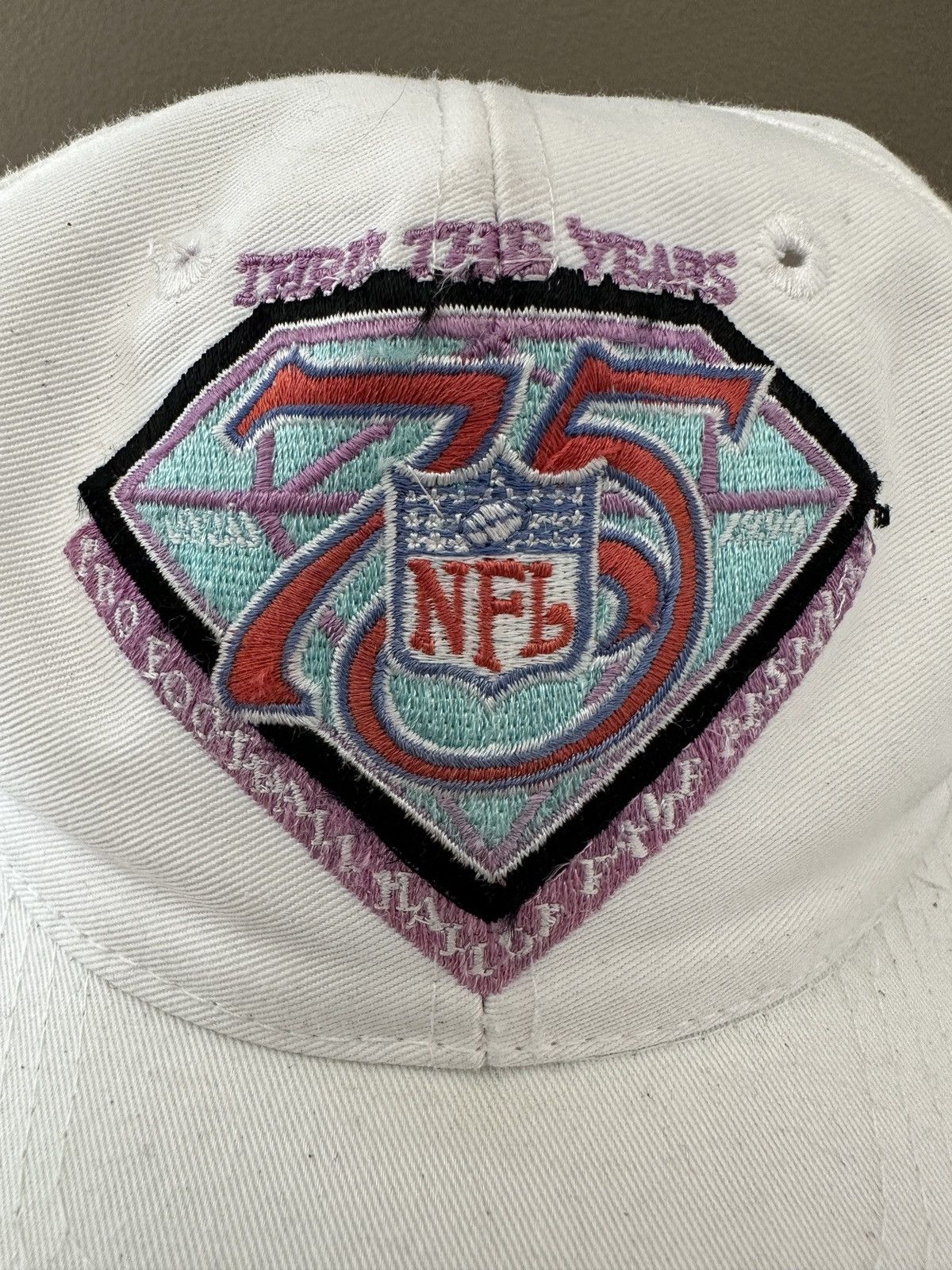 Logo 7 Vintage 90s NFL 75th Anniversary Snapback Hat Size ONE SIZE - 2 Thumbnail