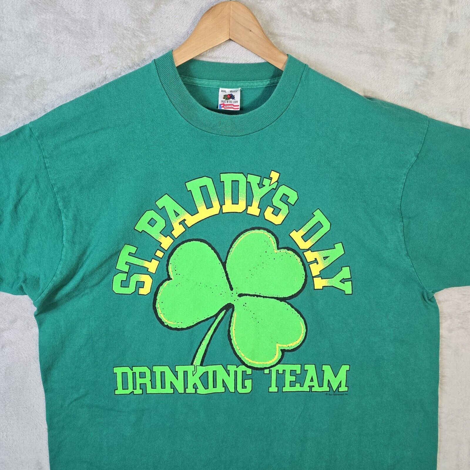 Fruit Of The Loom Vtg St Paddy's Day Drinking Team Shirt XXL St Patricks Size US XXL / EU 58 / 5 - 3 Thumbnail