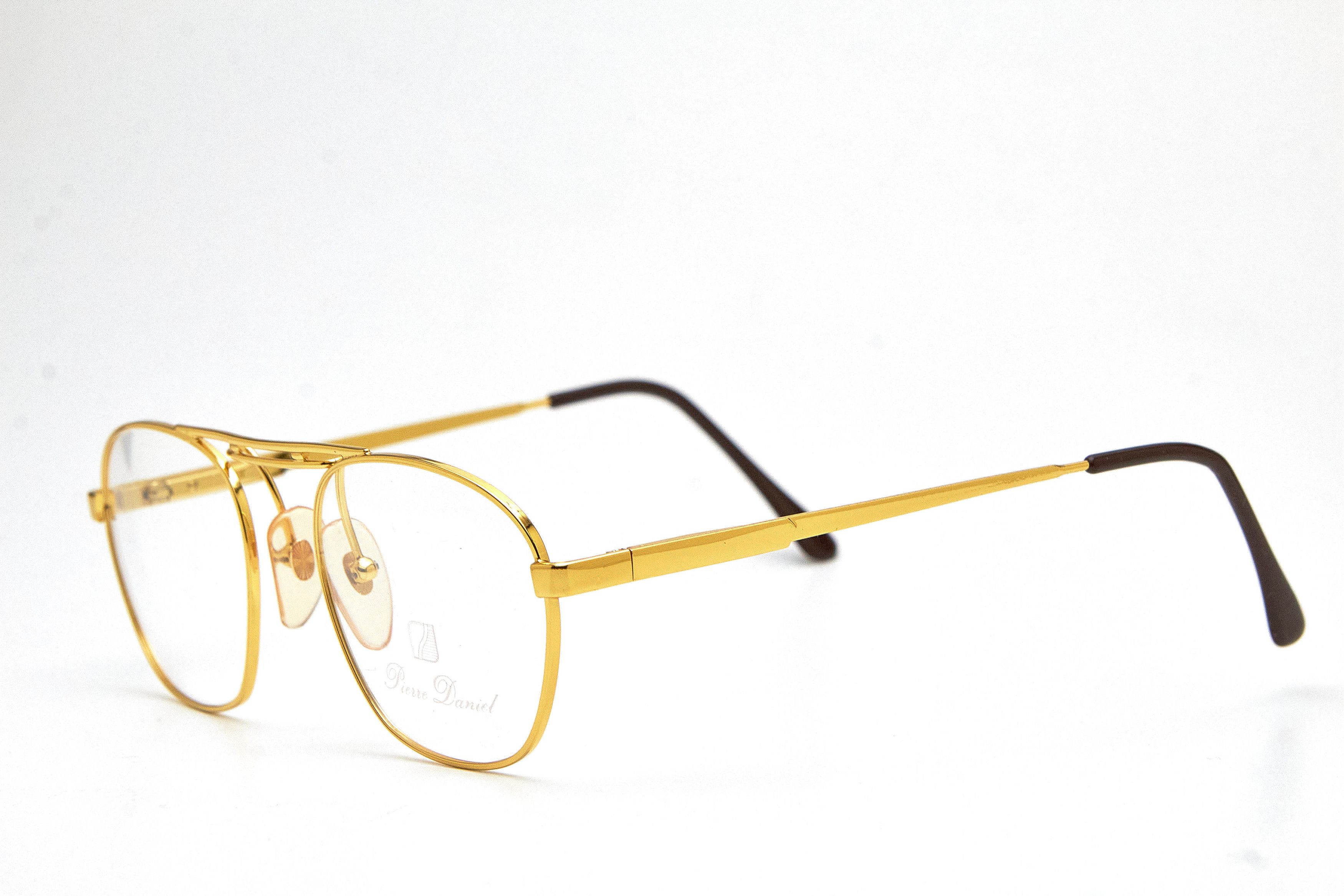 Vintage Old Money Pierre Daniel Pantos Gold Round-Quiet Lux Specs Size ONE SIZE - 6 Thumbnail