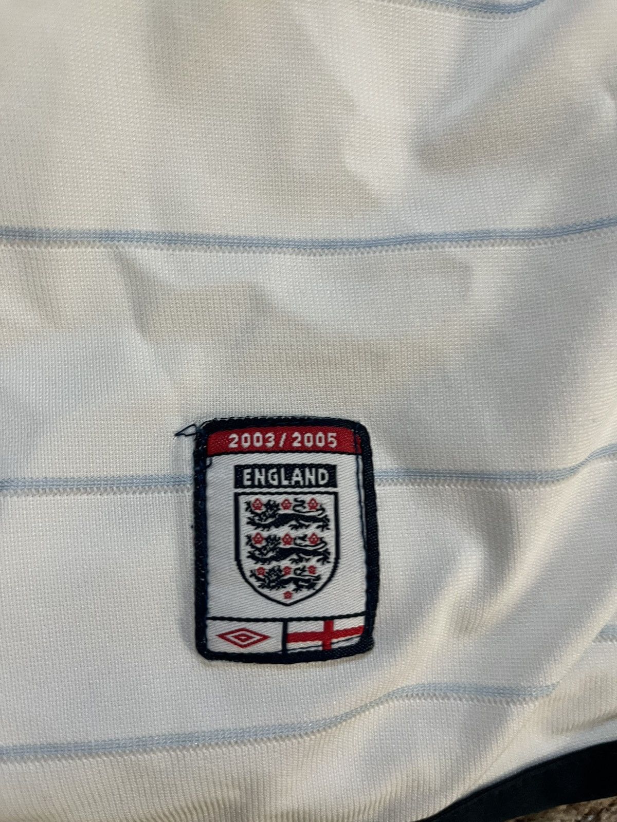 Umbro England 2004 Home Reversible Kit Soccer Football Jersey Size US L / EU 52-54 / 3 - 8 Thumbnail