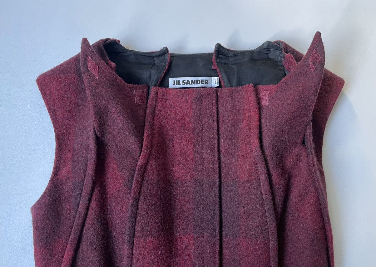 Jil Sander A/W 10 Wool 2 Piece ‘Velcro Dress’ Size S / US 4 / IT 40 - 4 Thumbnail